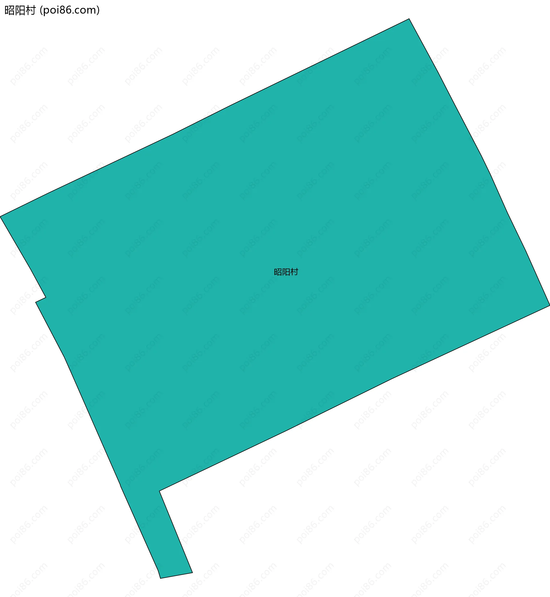 昭阳村边界地图