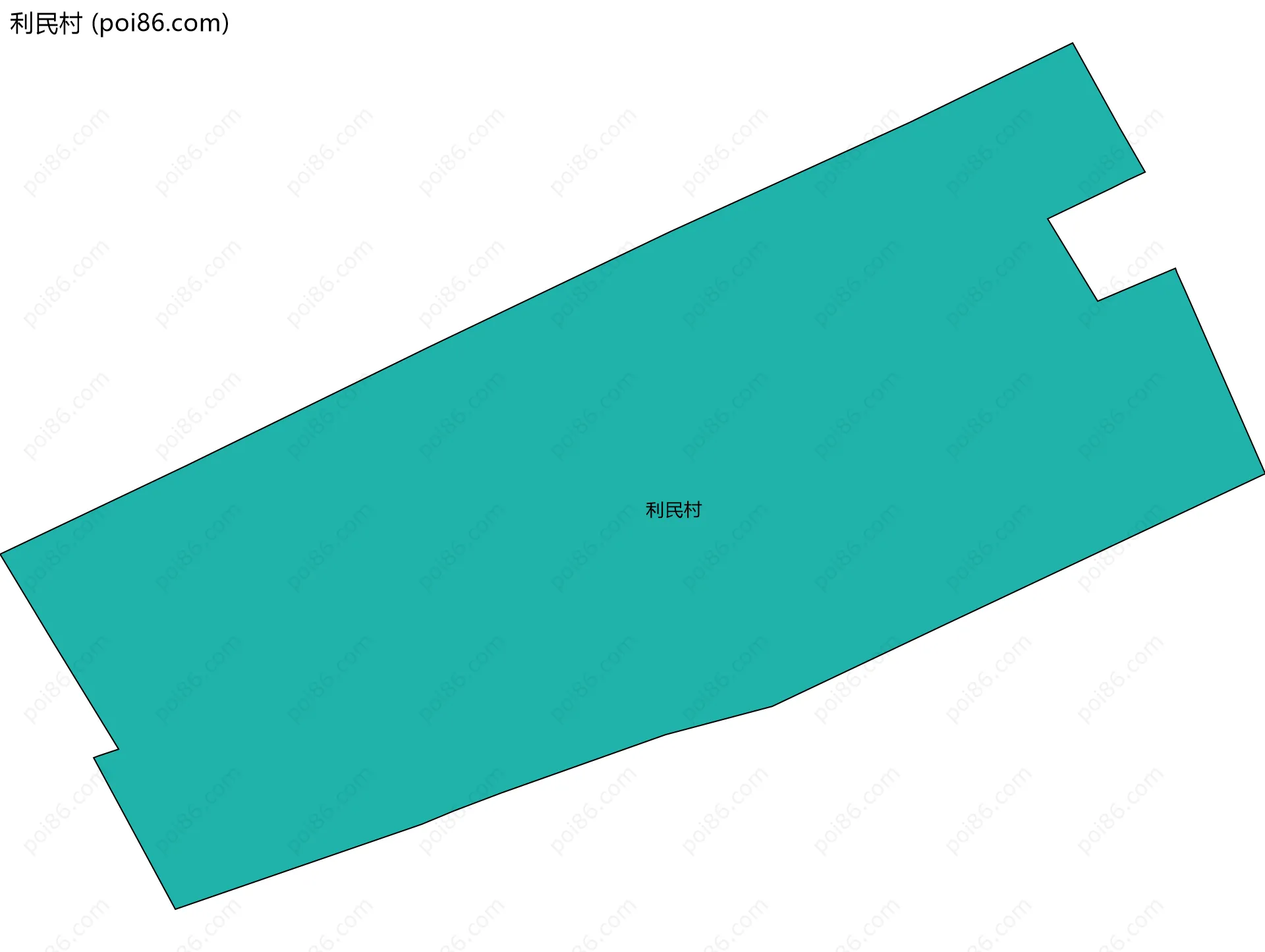 利民村边界地图