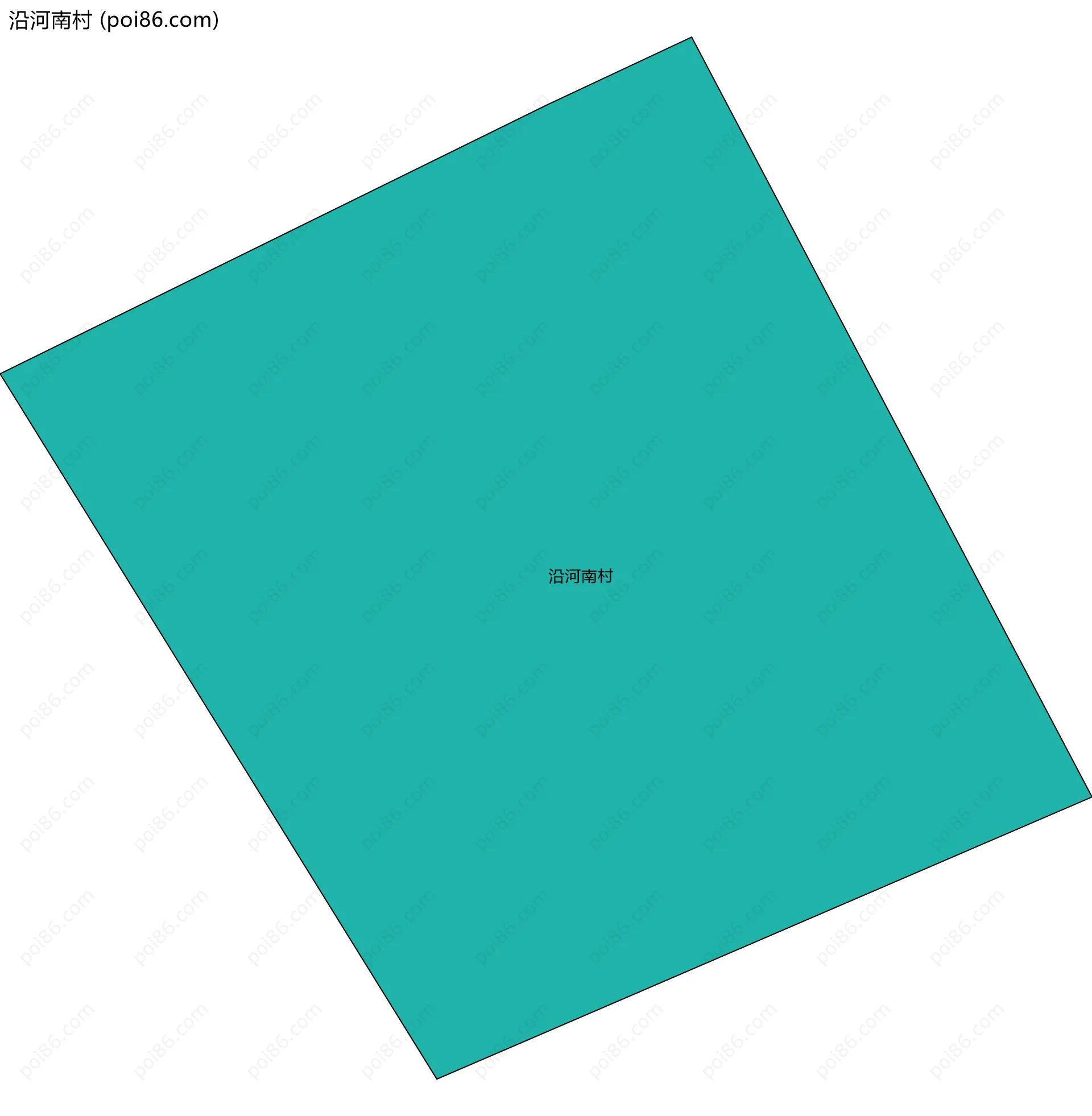 沿河南村边界地图