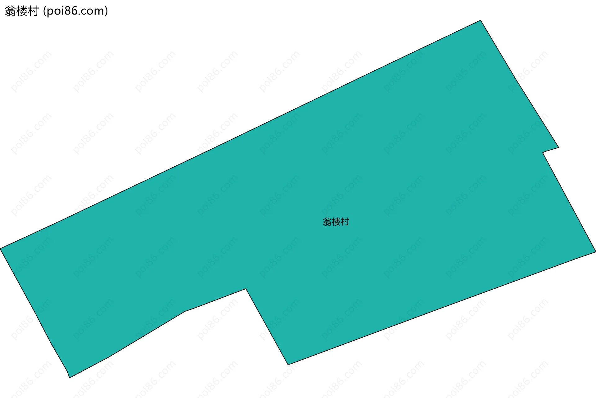 翁楼村边界地图