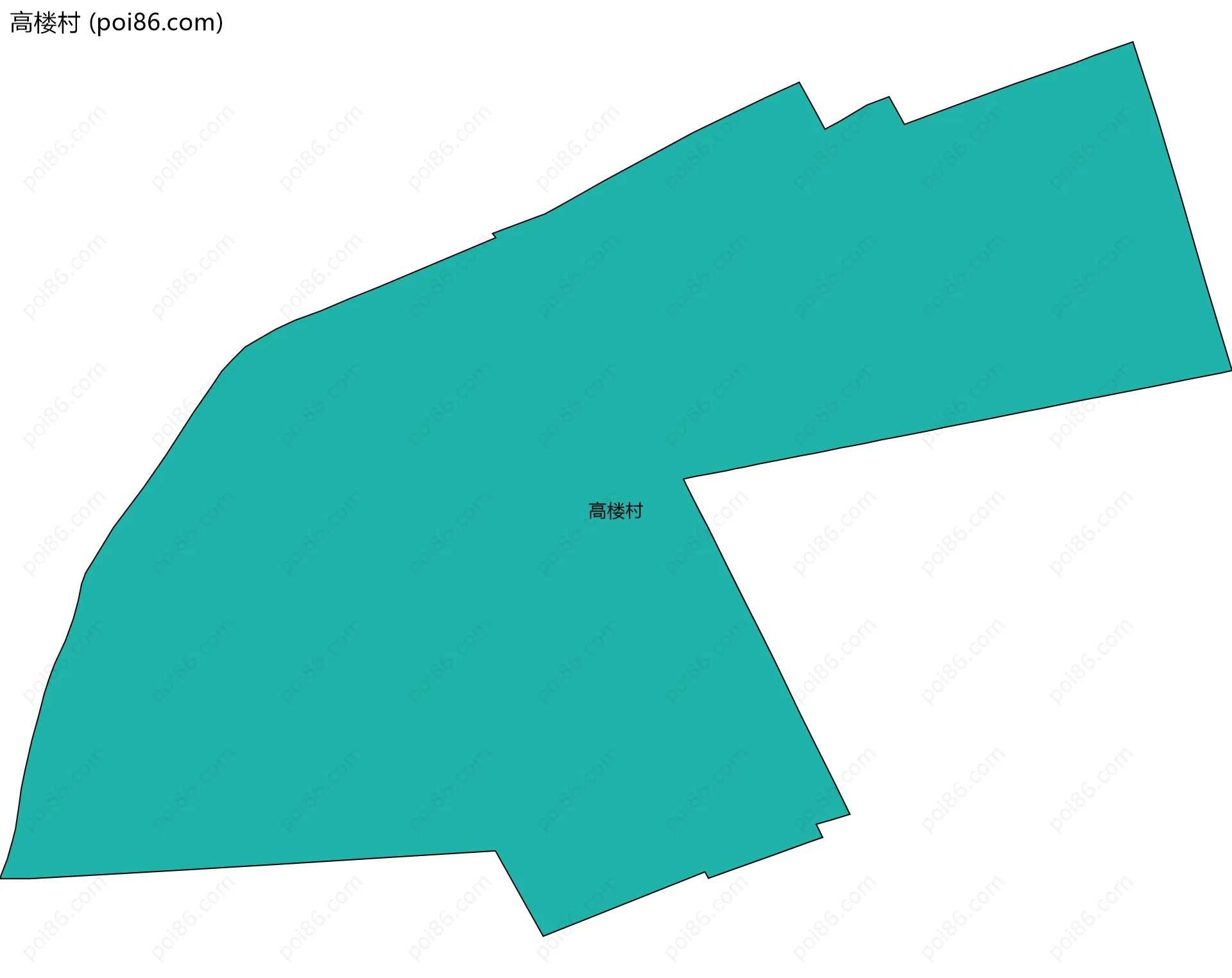 高楼村边界地图