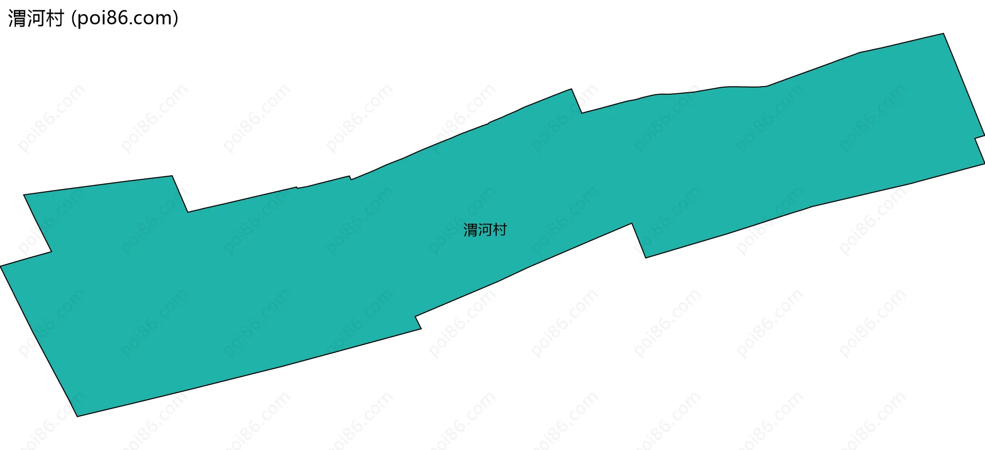 渭河村边界地图