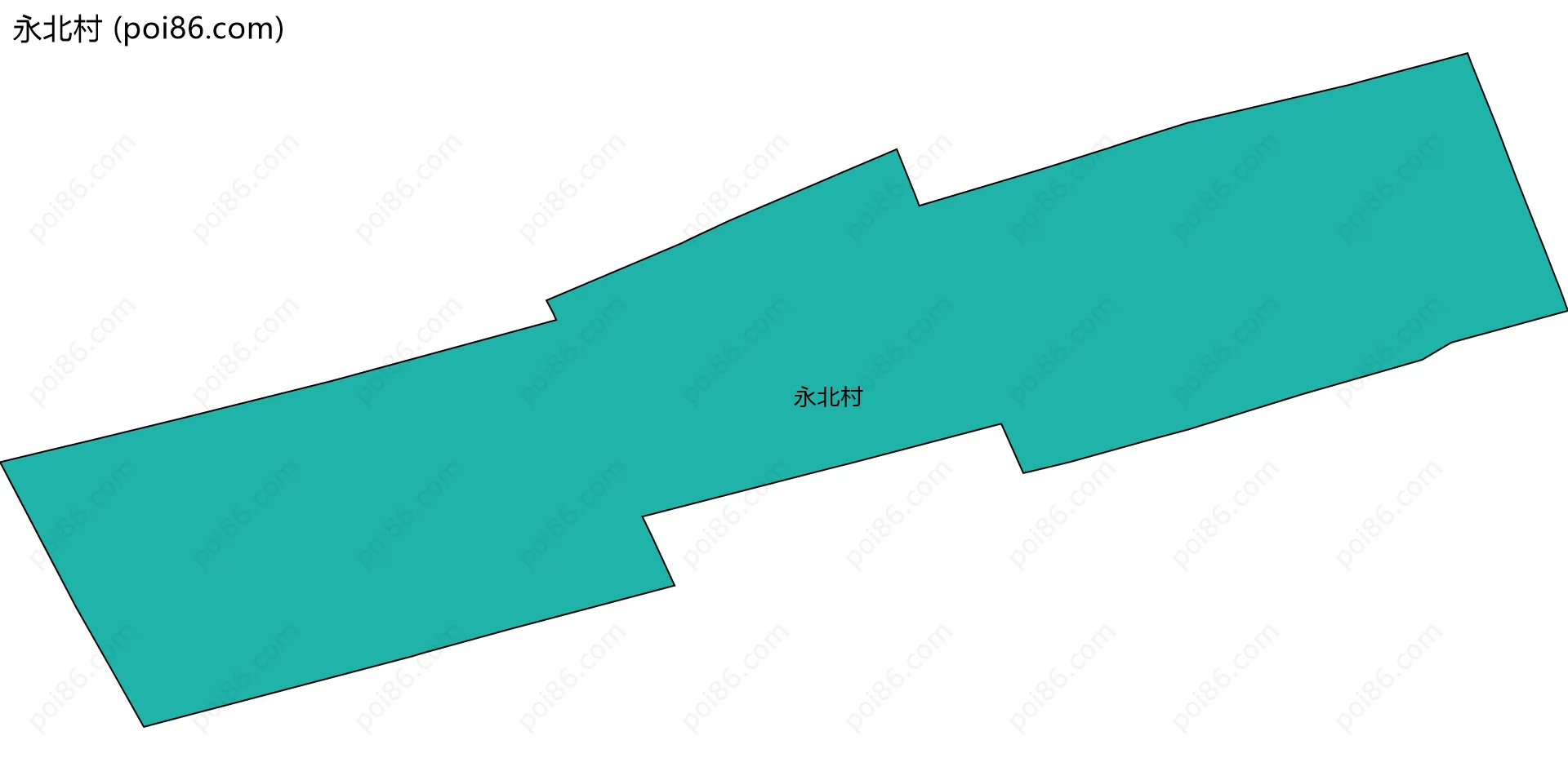 永北村边界地图