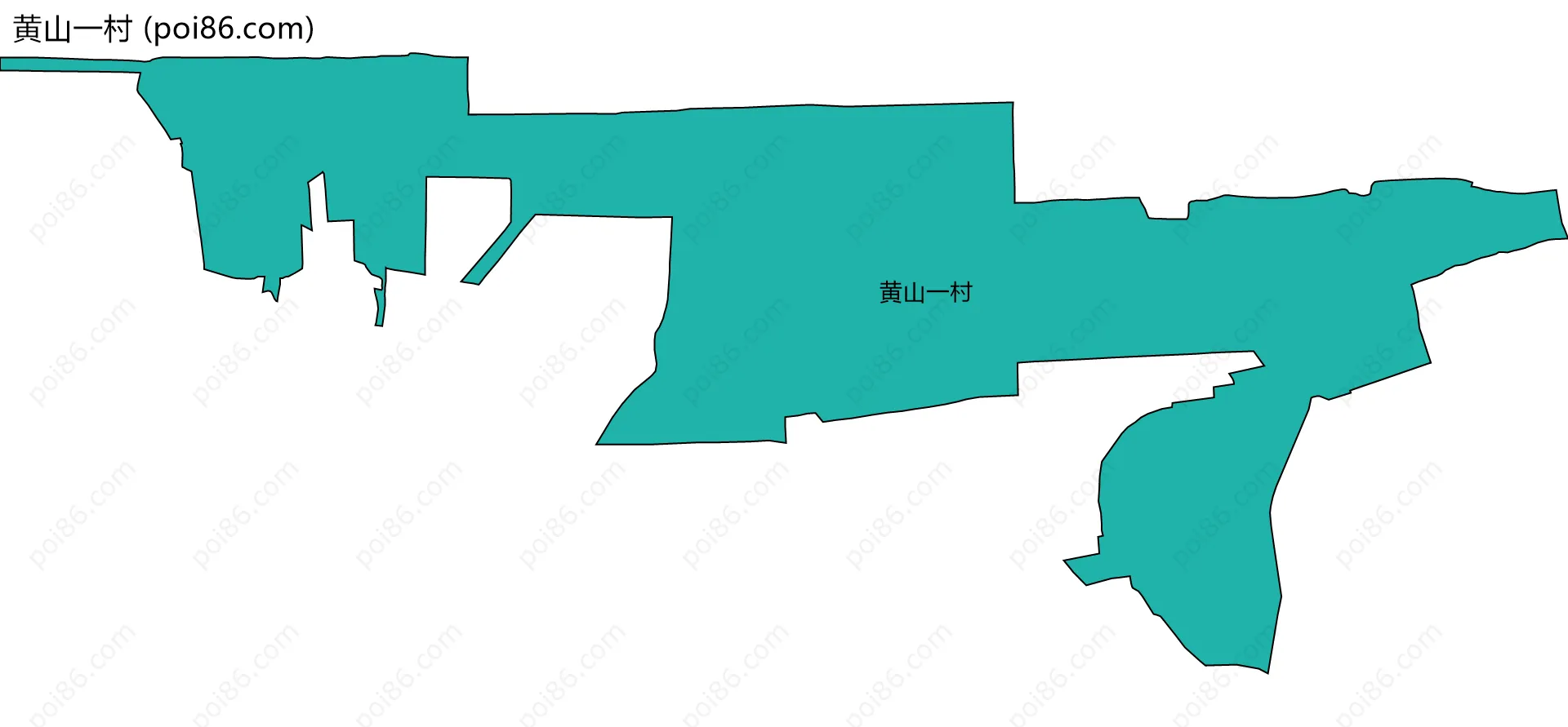 黄山一村边界地图