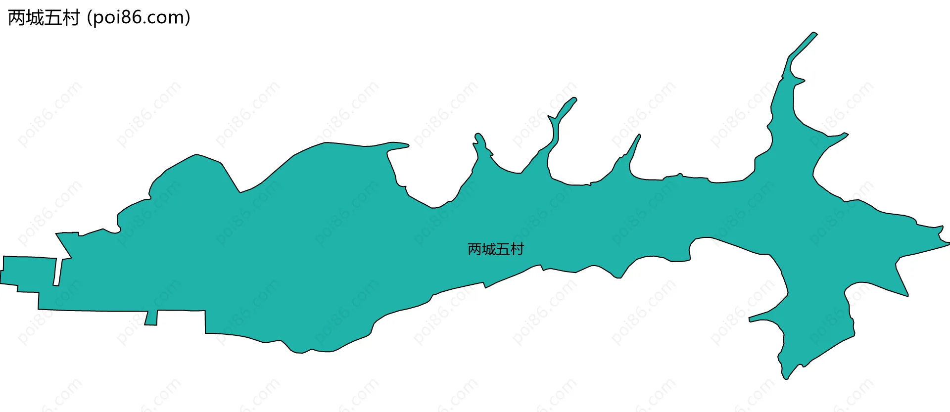两城五村边界地图