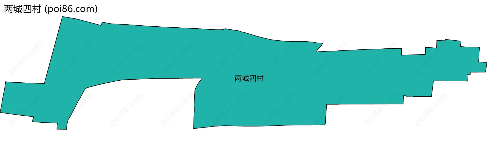 两城四村边界地图