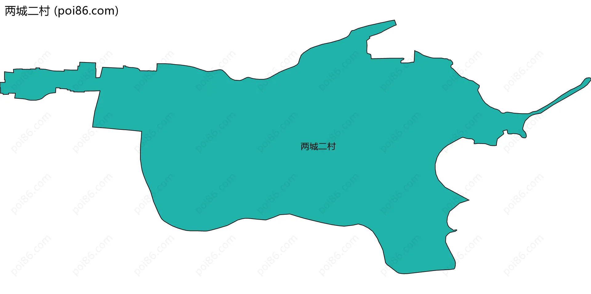 两城二村边界地图