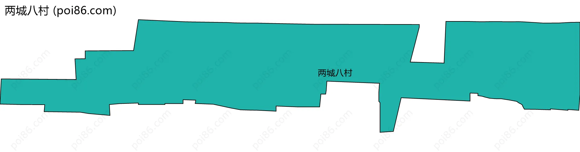 两城八村边界地图