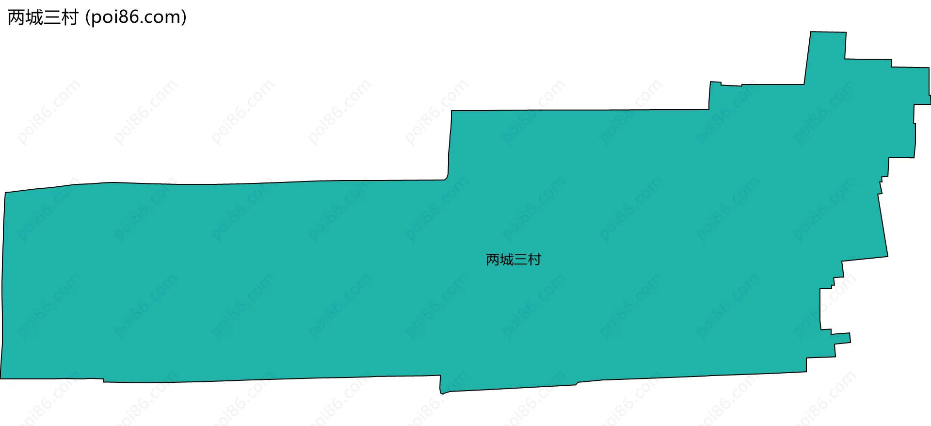 两城三村边界地图