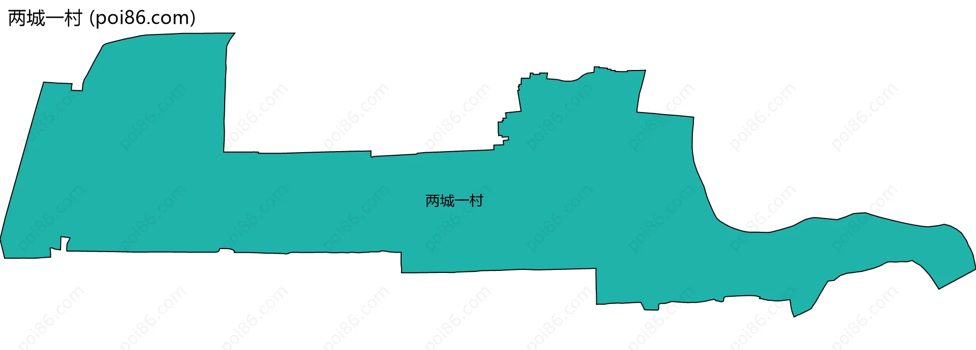 两城一村边界地图