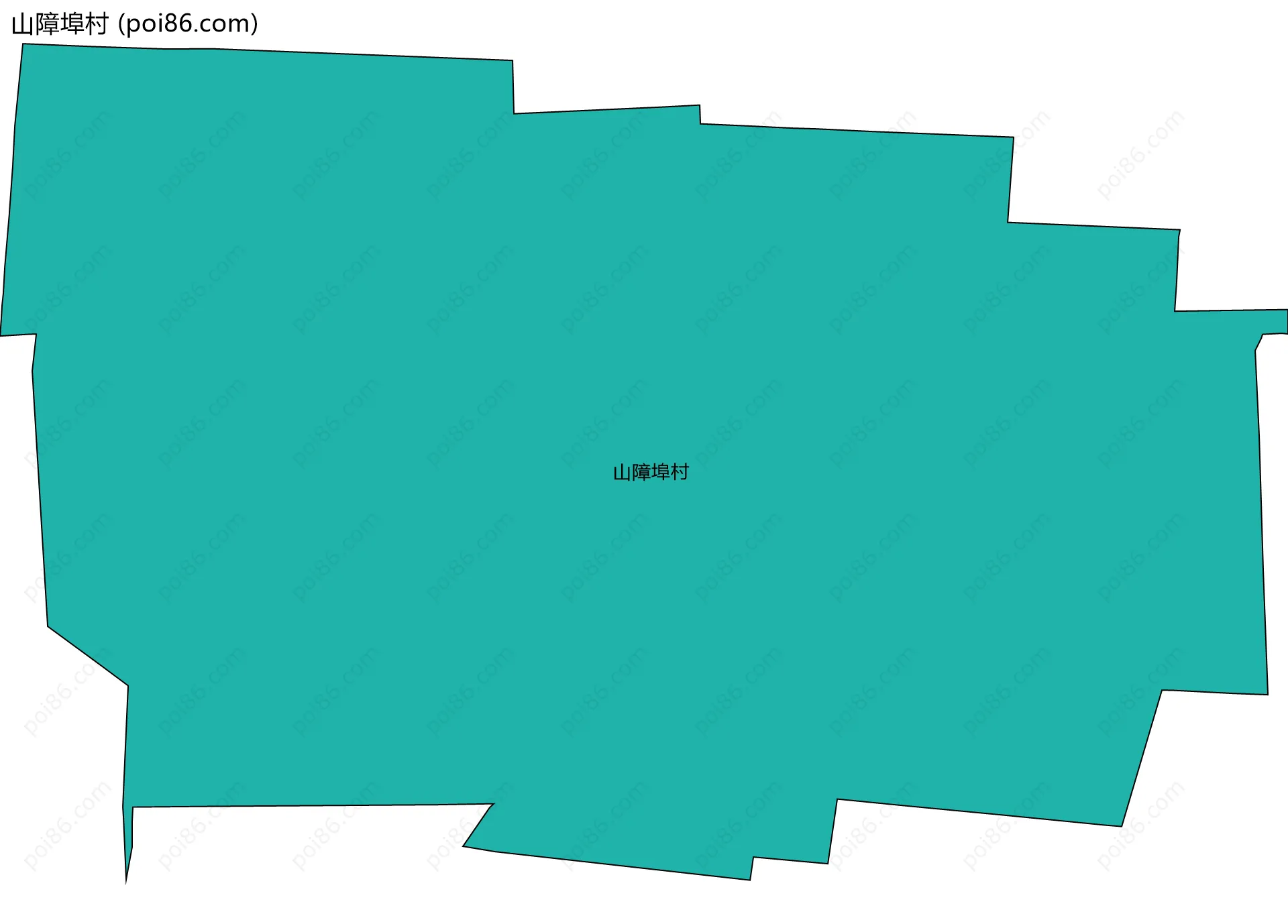 山障埠村边界地图
