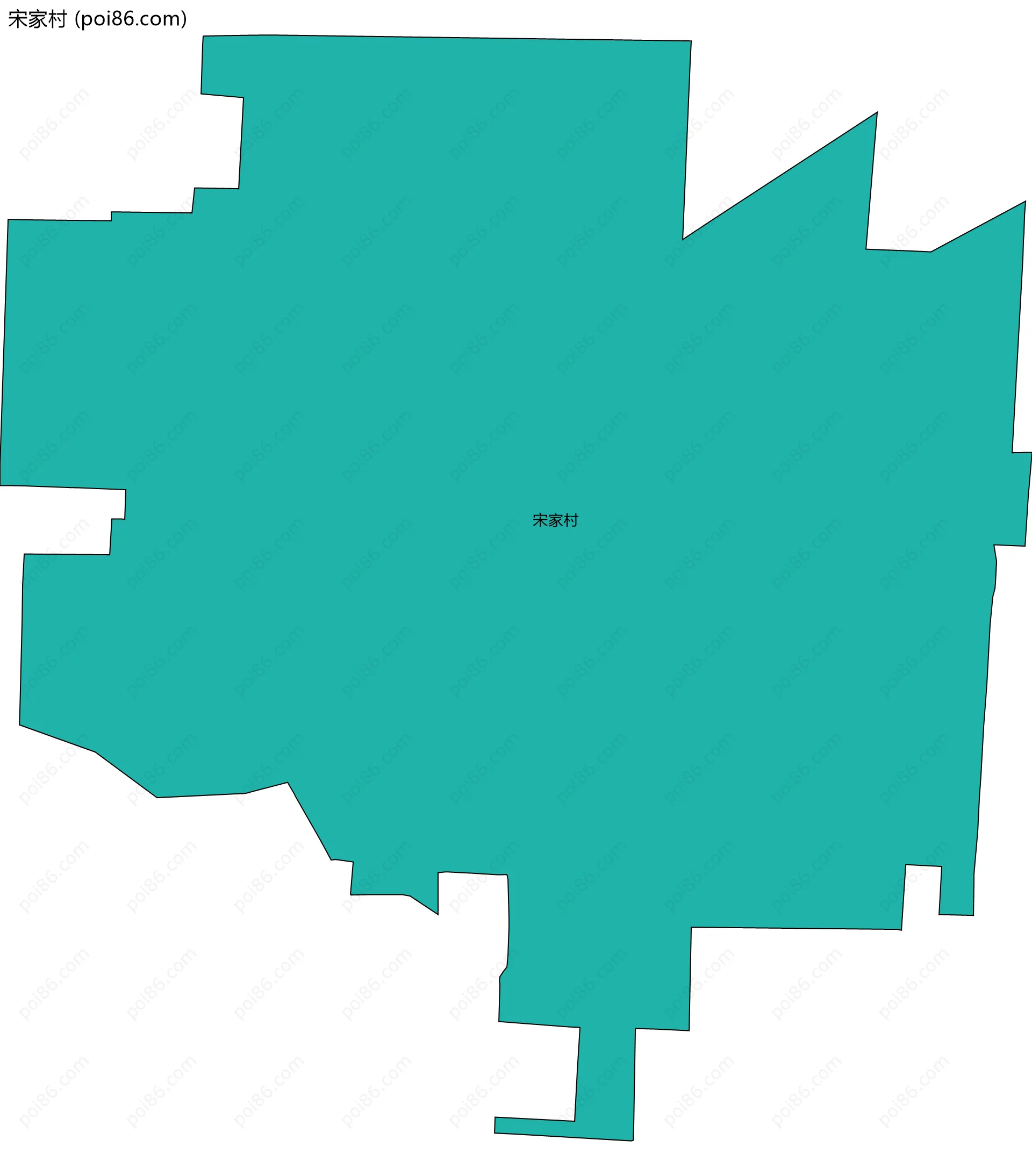 宋家村边界地图