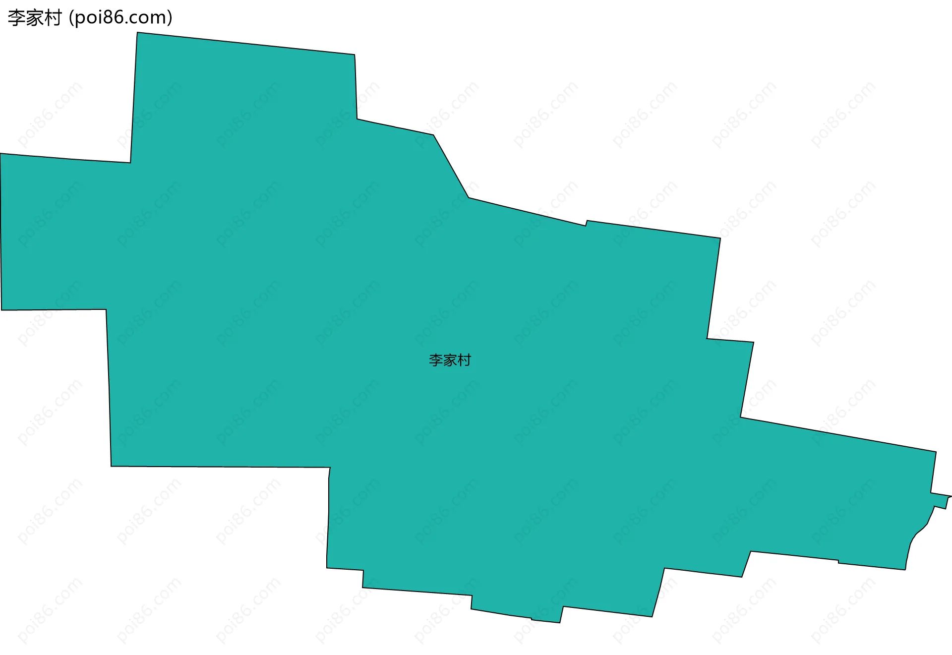 李家村边界地图