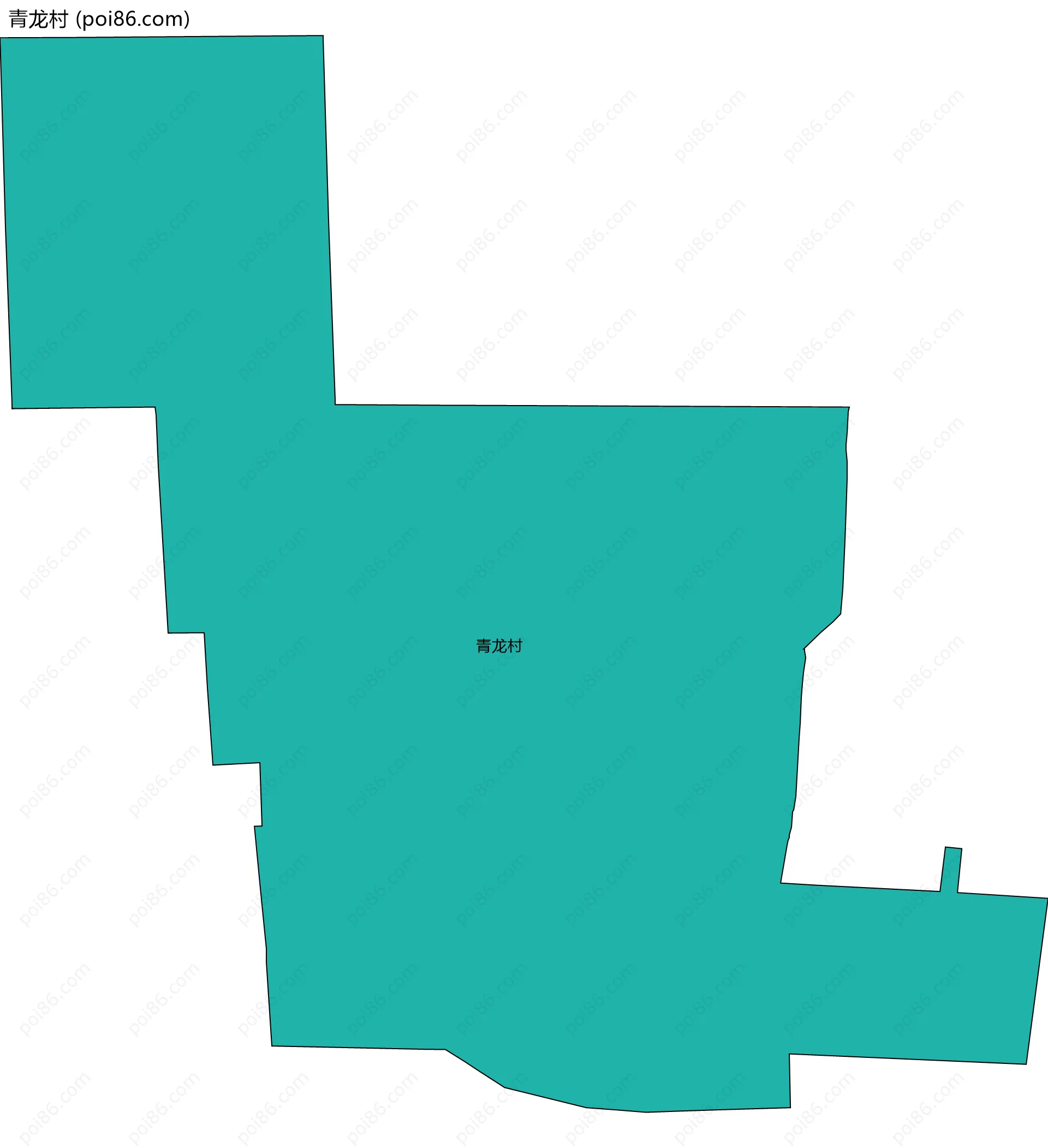 青龙村边界地图