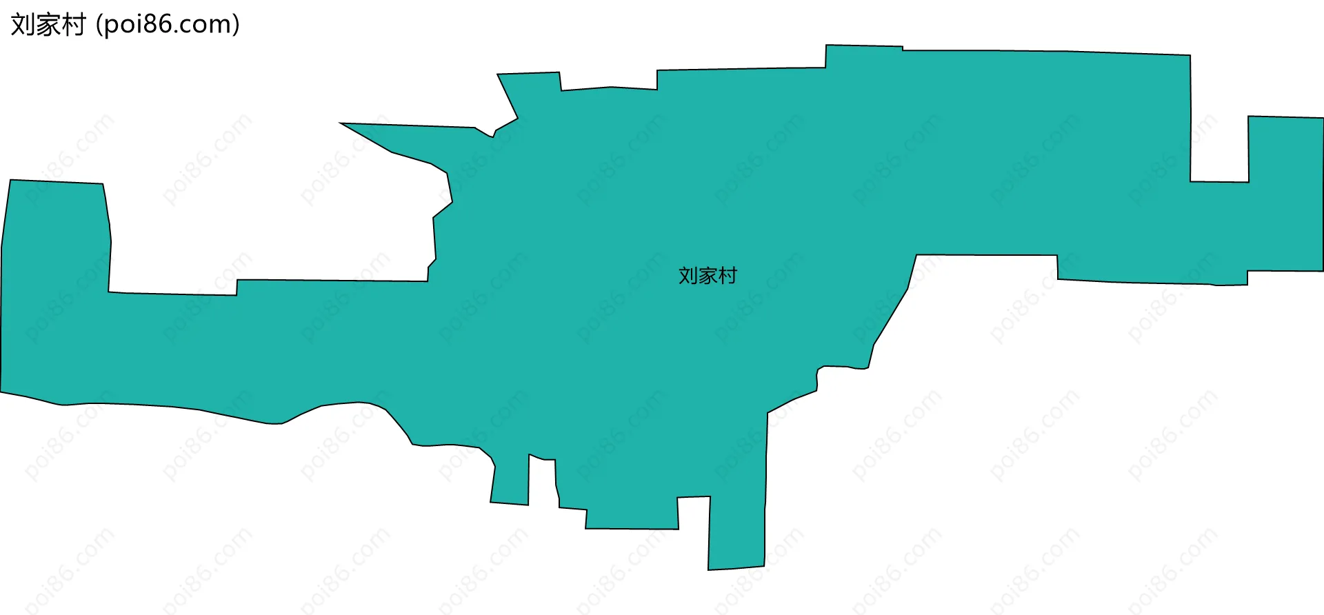 刘家村边界地图