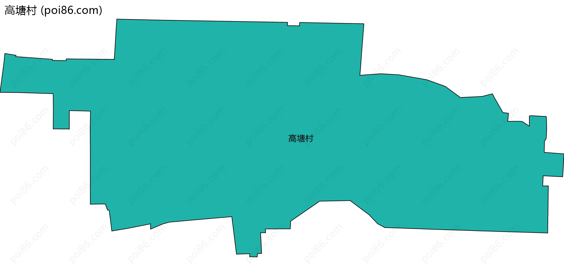 高塘村边界地图