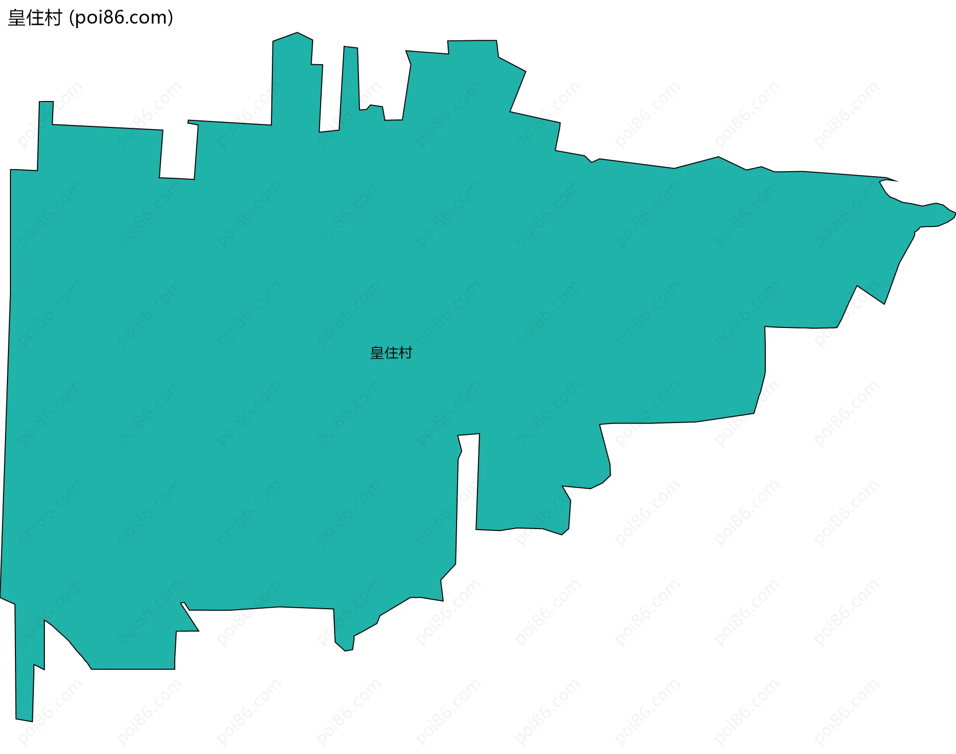 皇住村边界地图