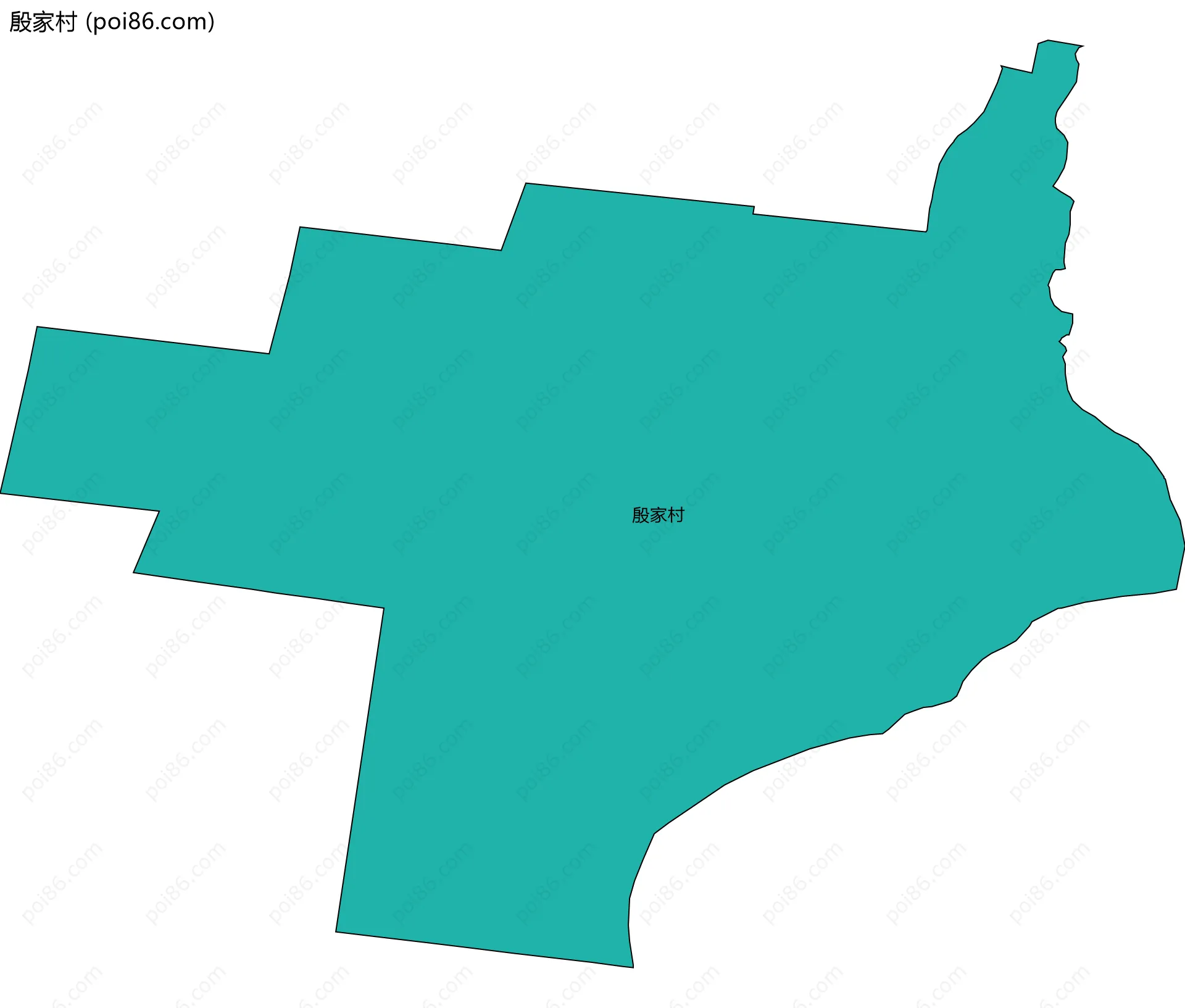 殷家村边界地图