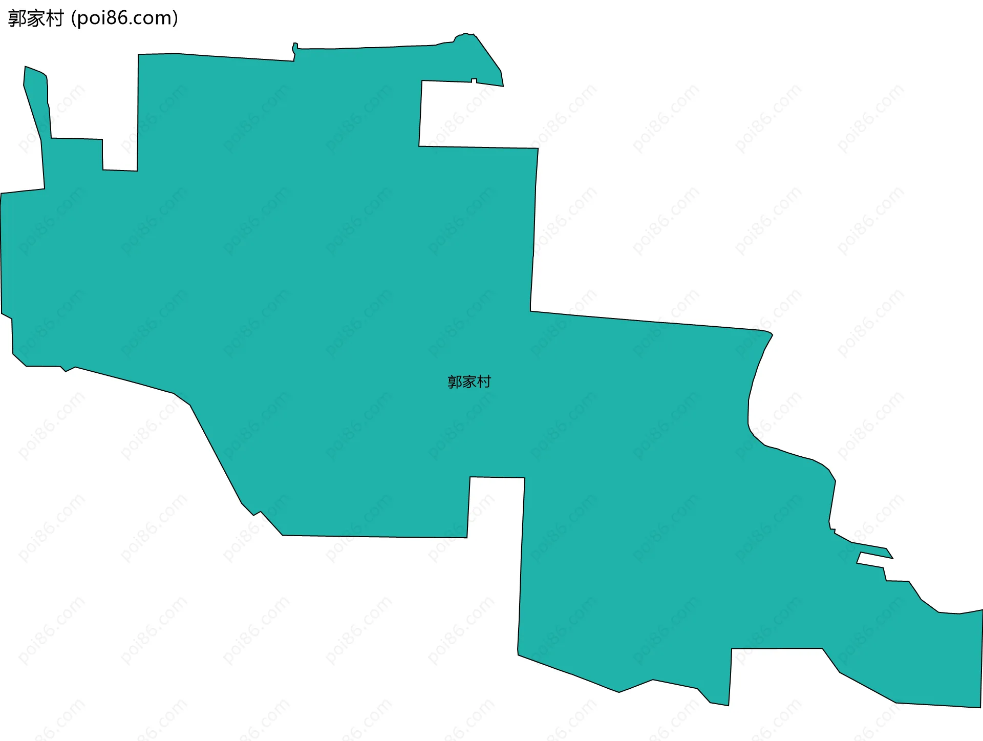 郭家村边界地图