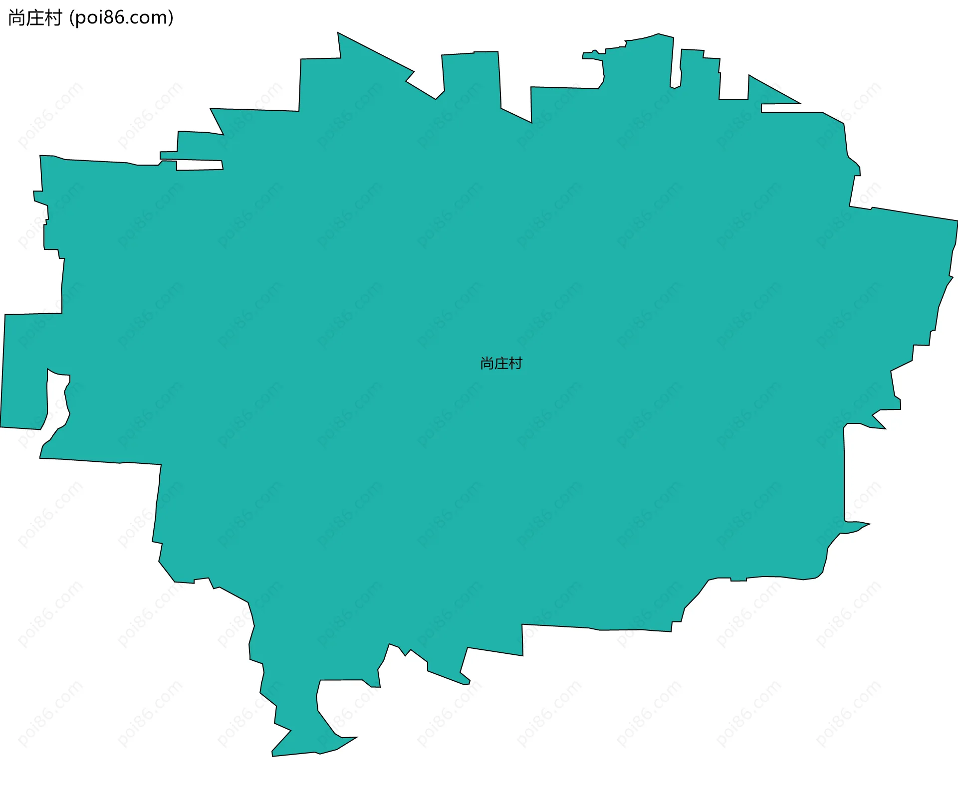 尚庄村边界地图