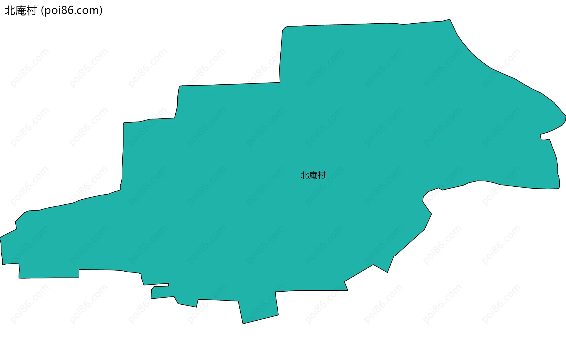 北庵村边界地图