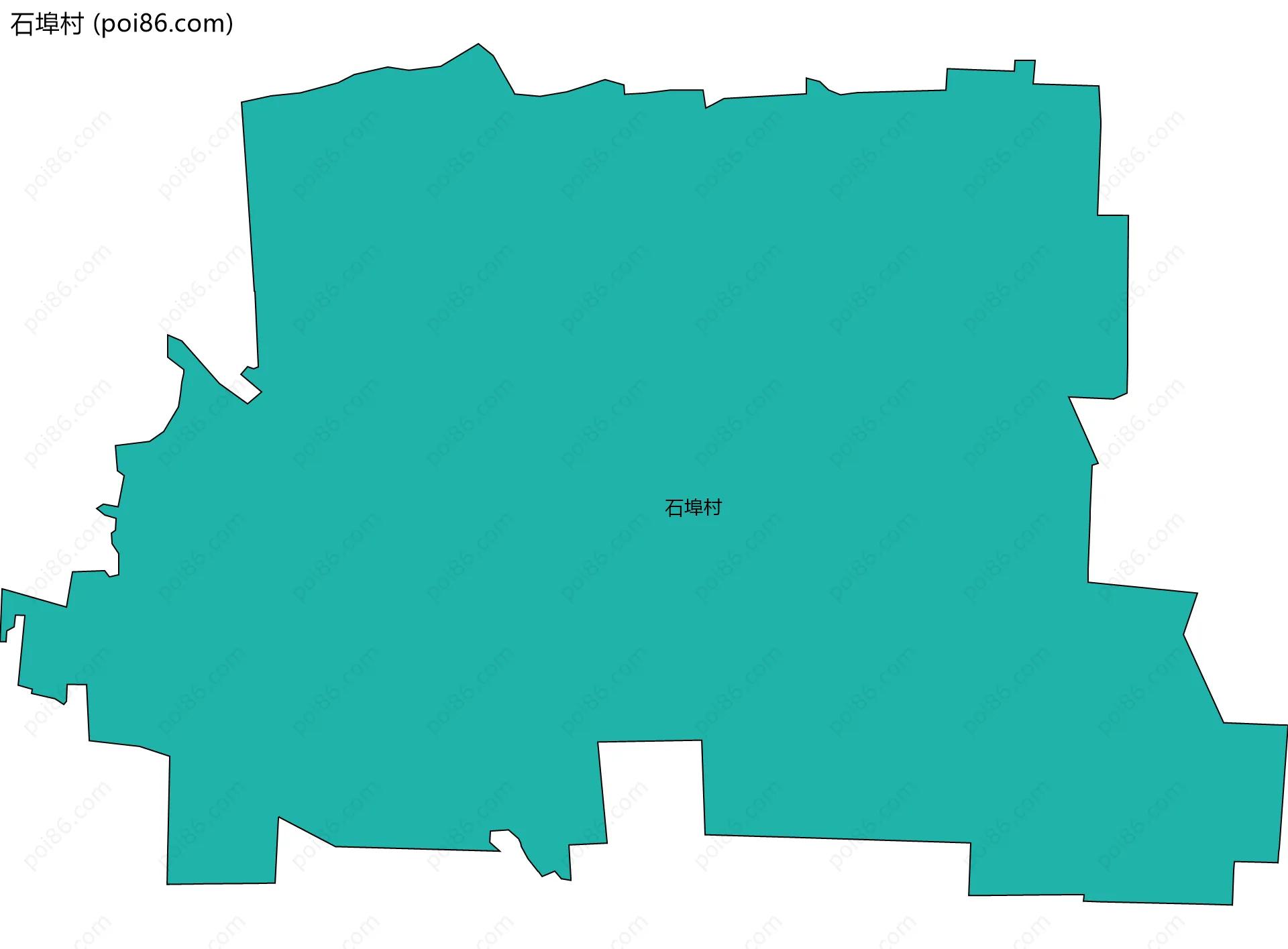 石埠村边界地图