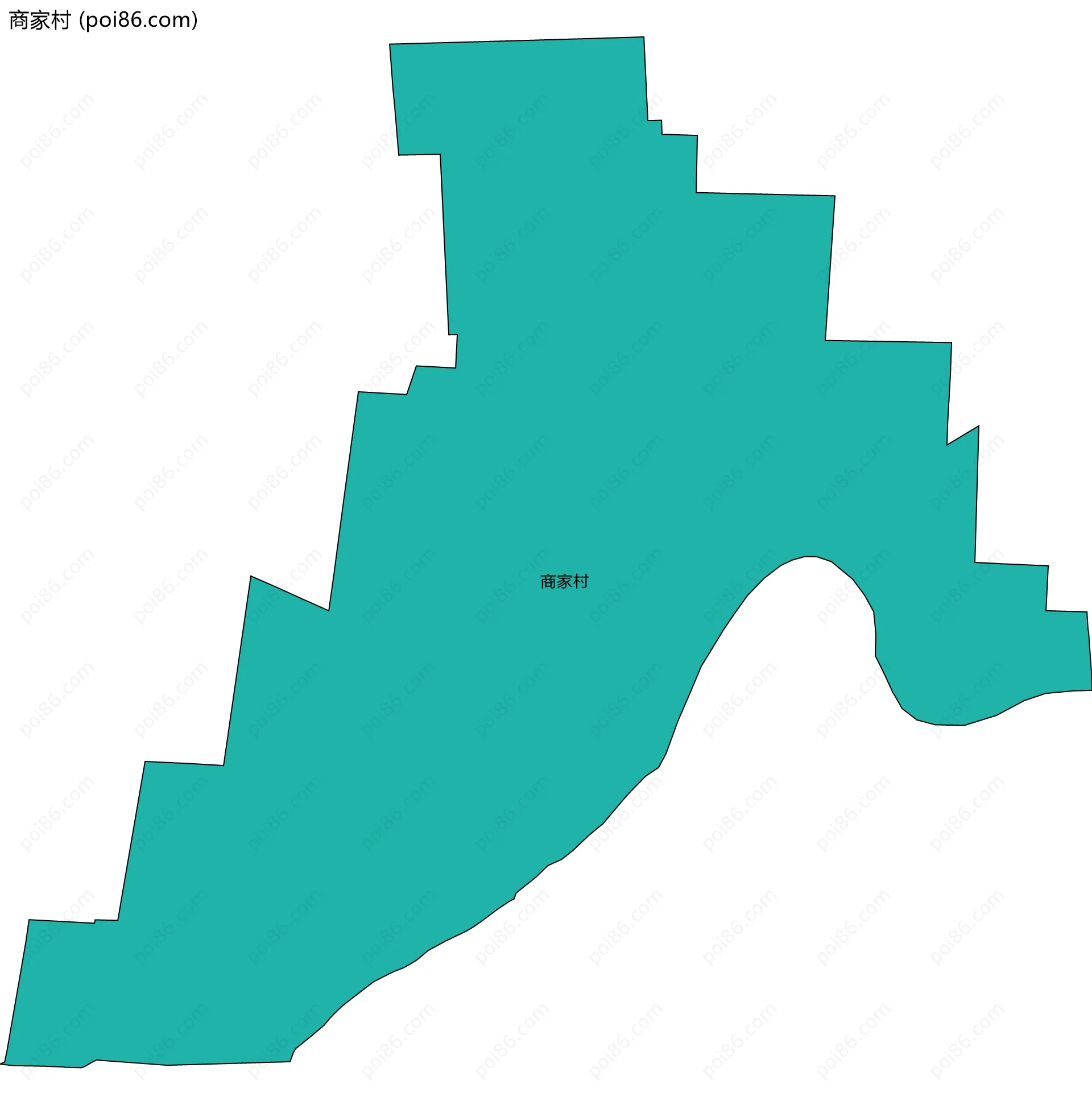 商家村边界地图