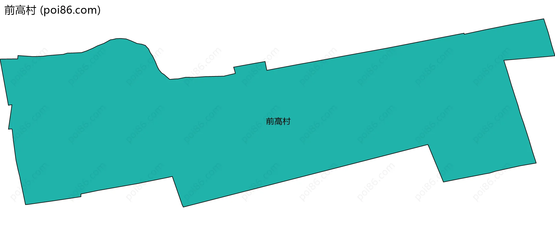 前高村边界地图