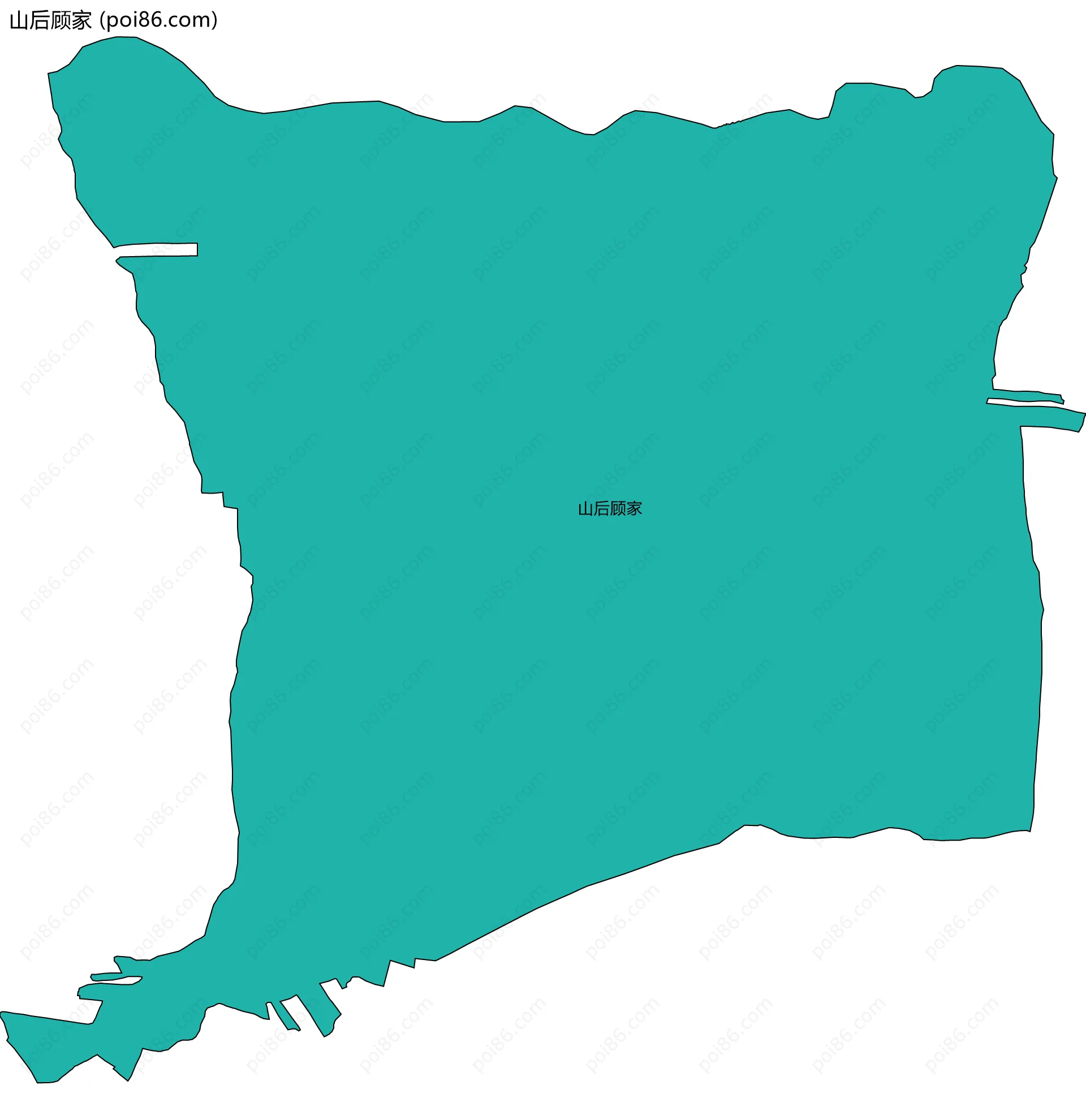 山后顾家边界地图