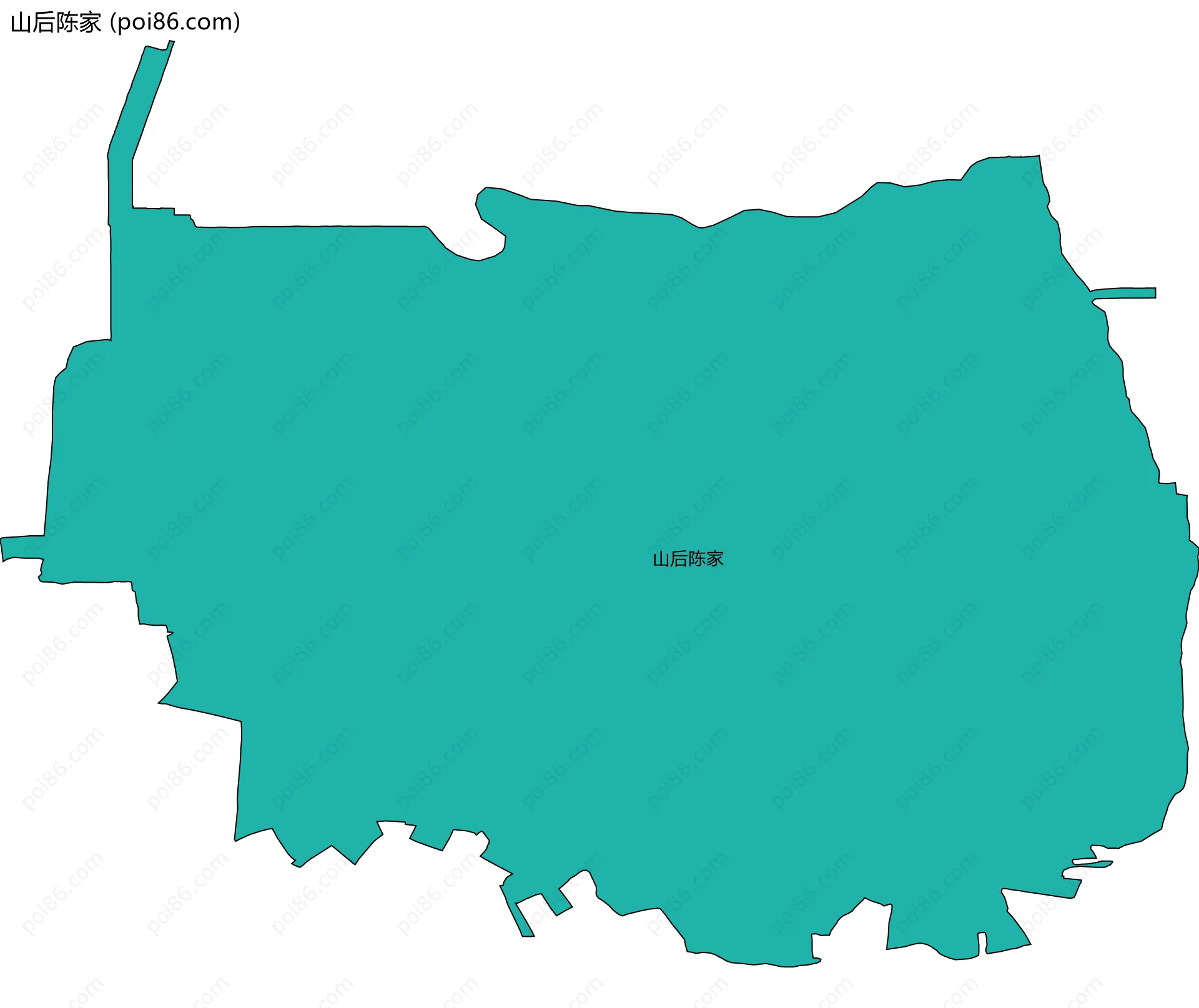 山后陈家边界地图