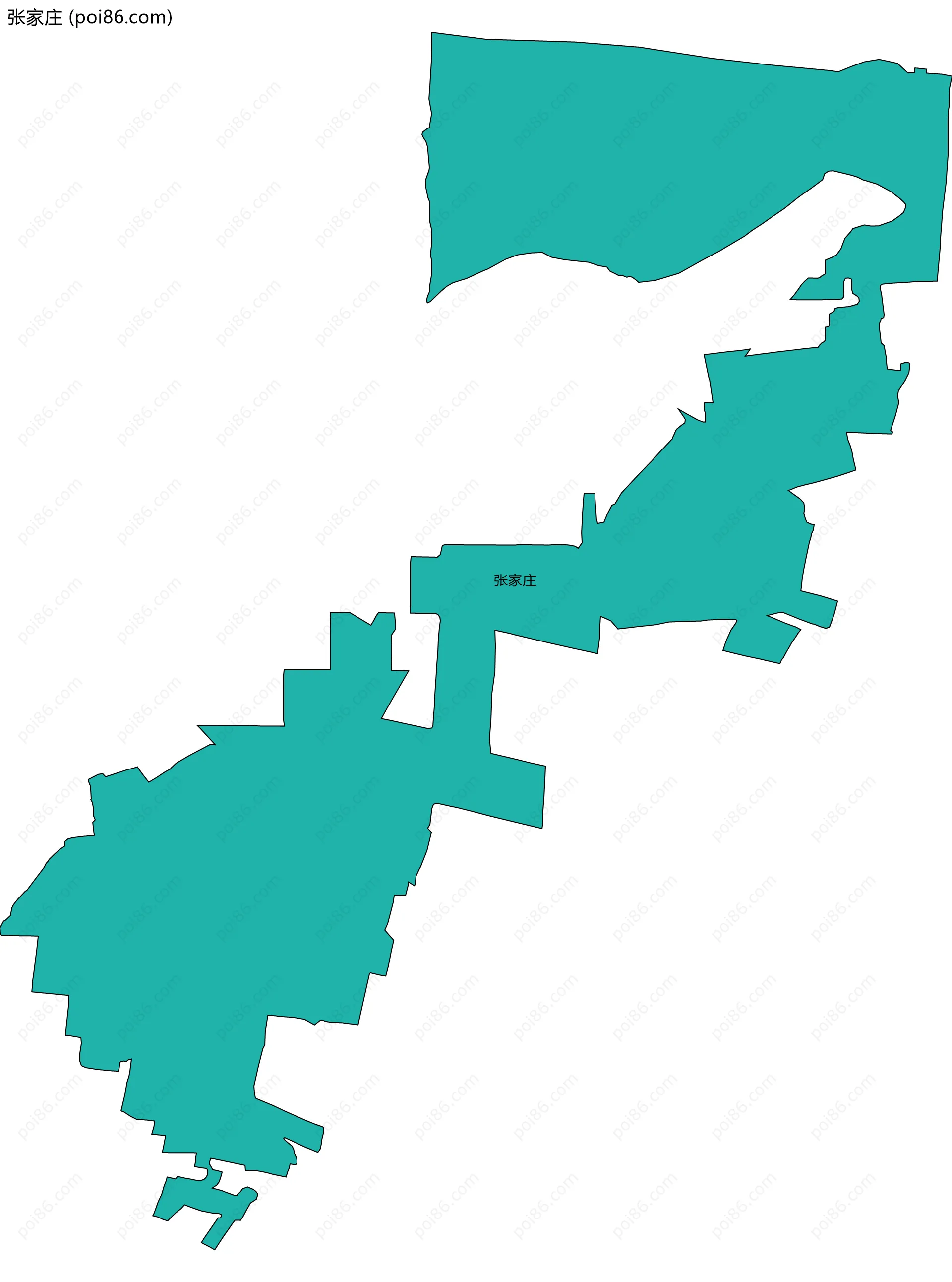 张家庄边界地图