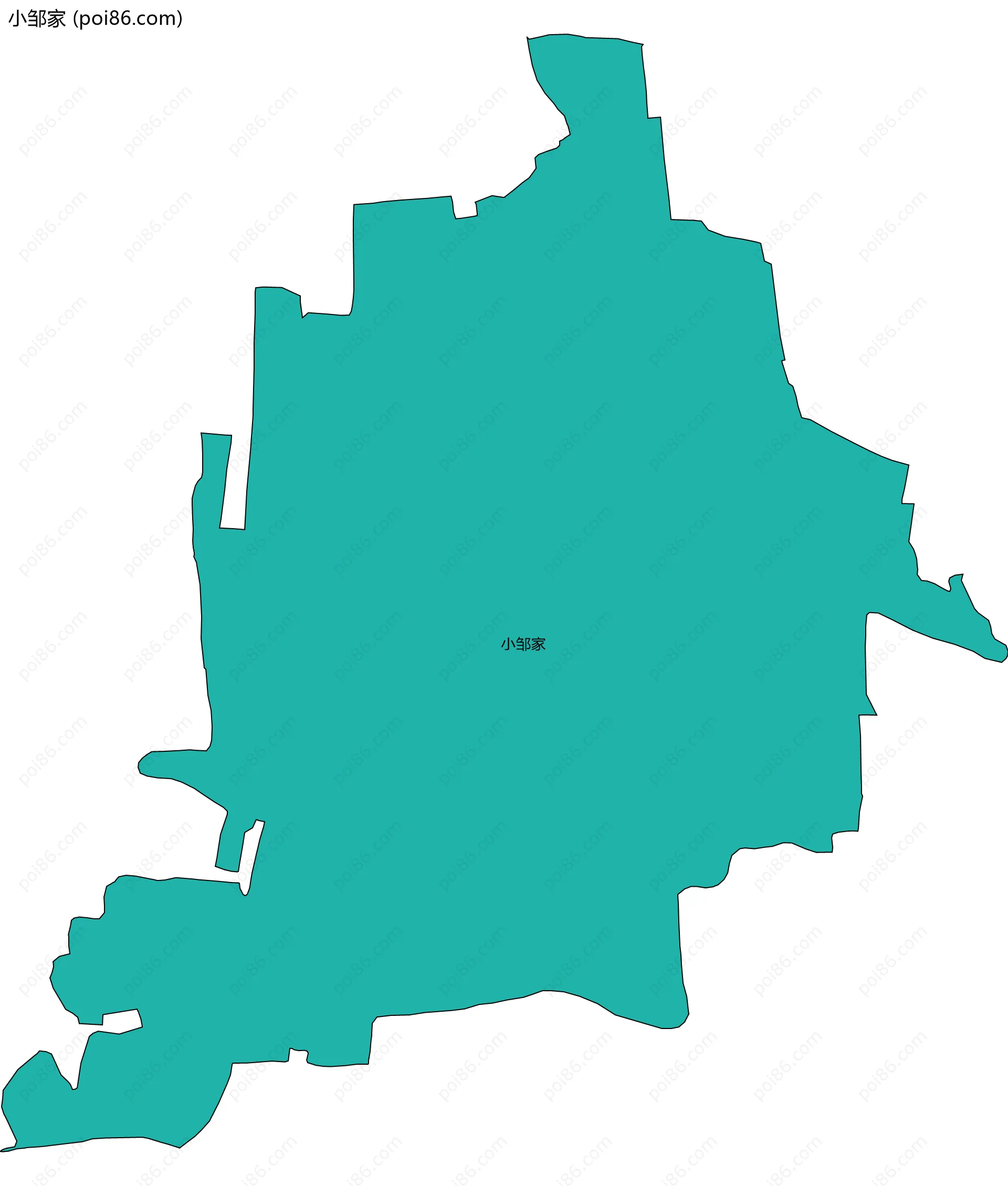 小邹家边界地图