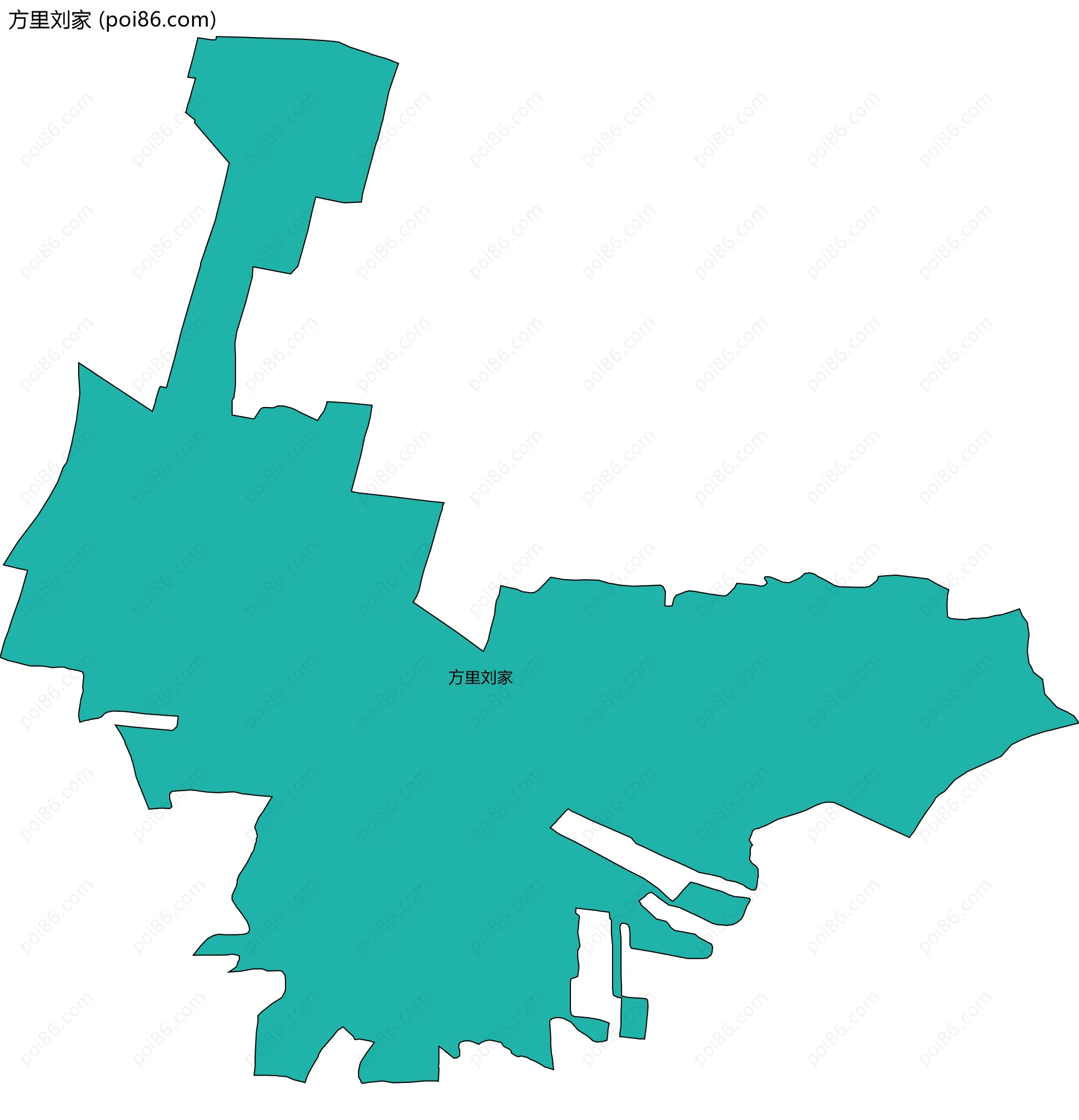 方里刘家边界地图