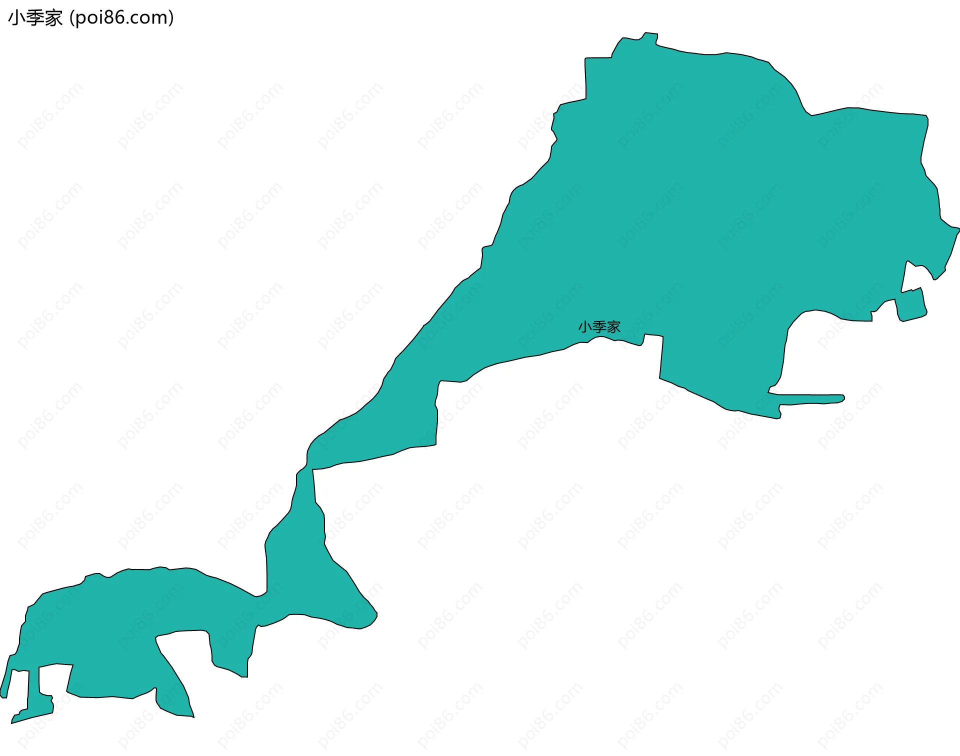 小季家边界地图