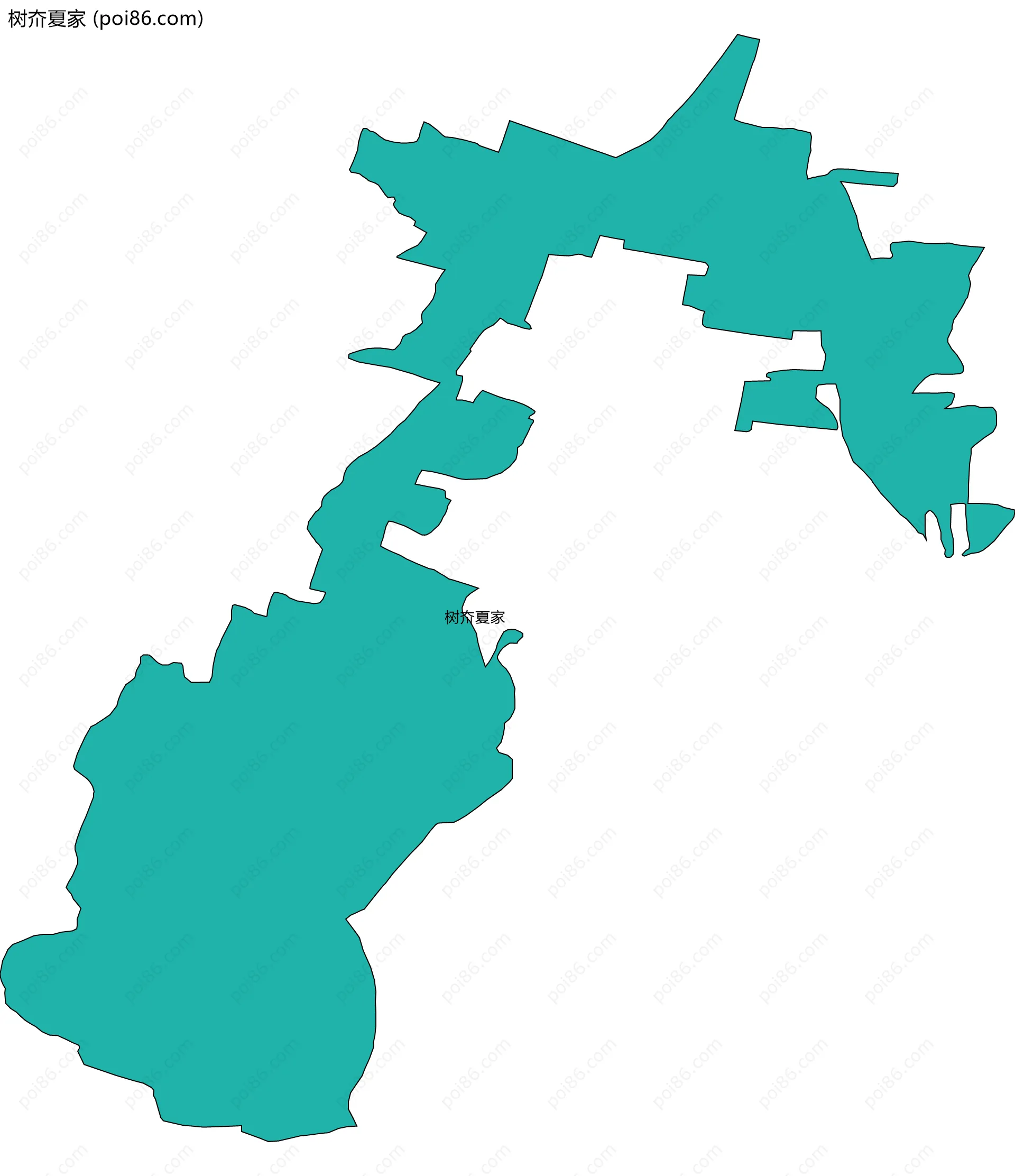 树夼夏家边界地图