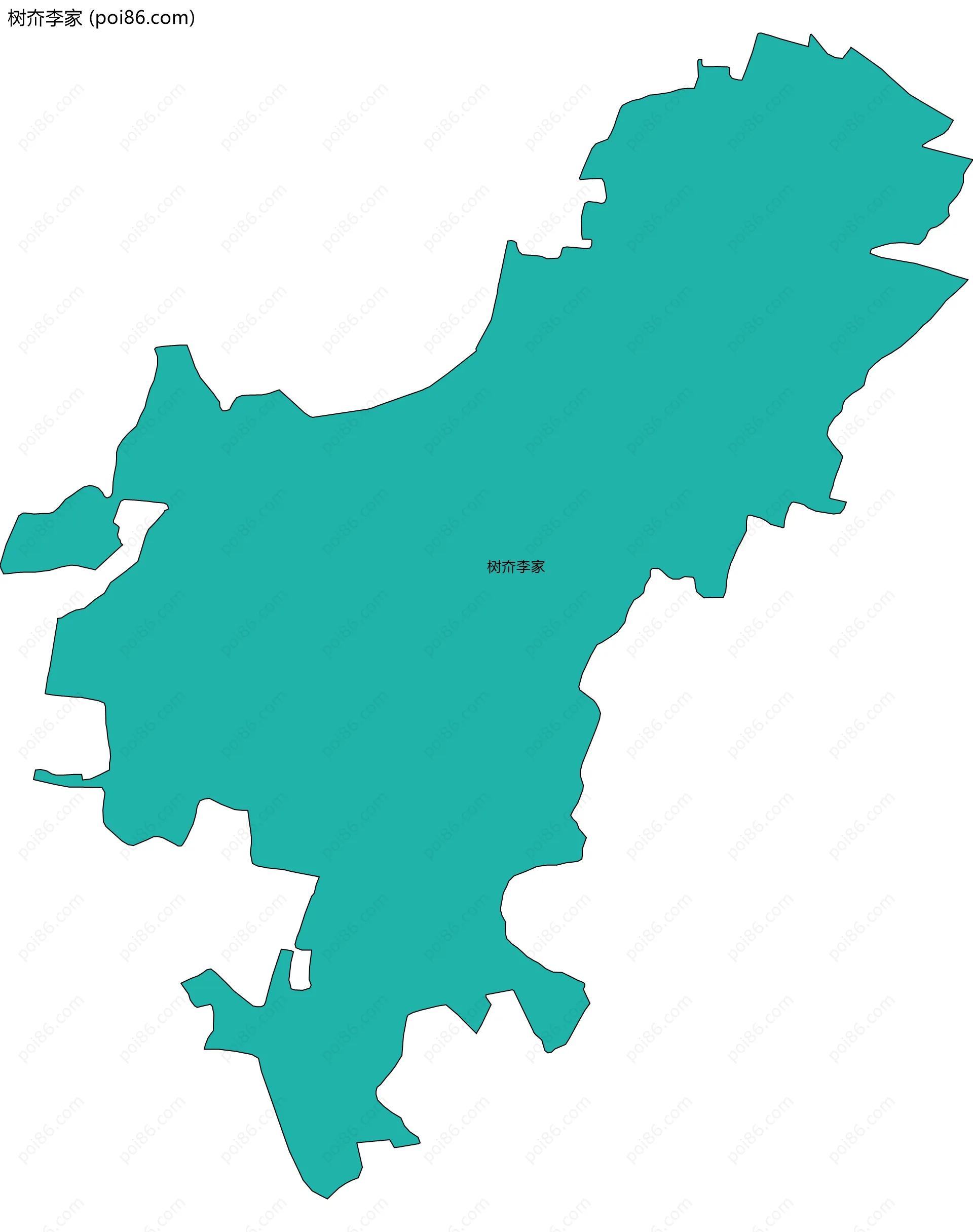 树夼李家边界地图