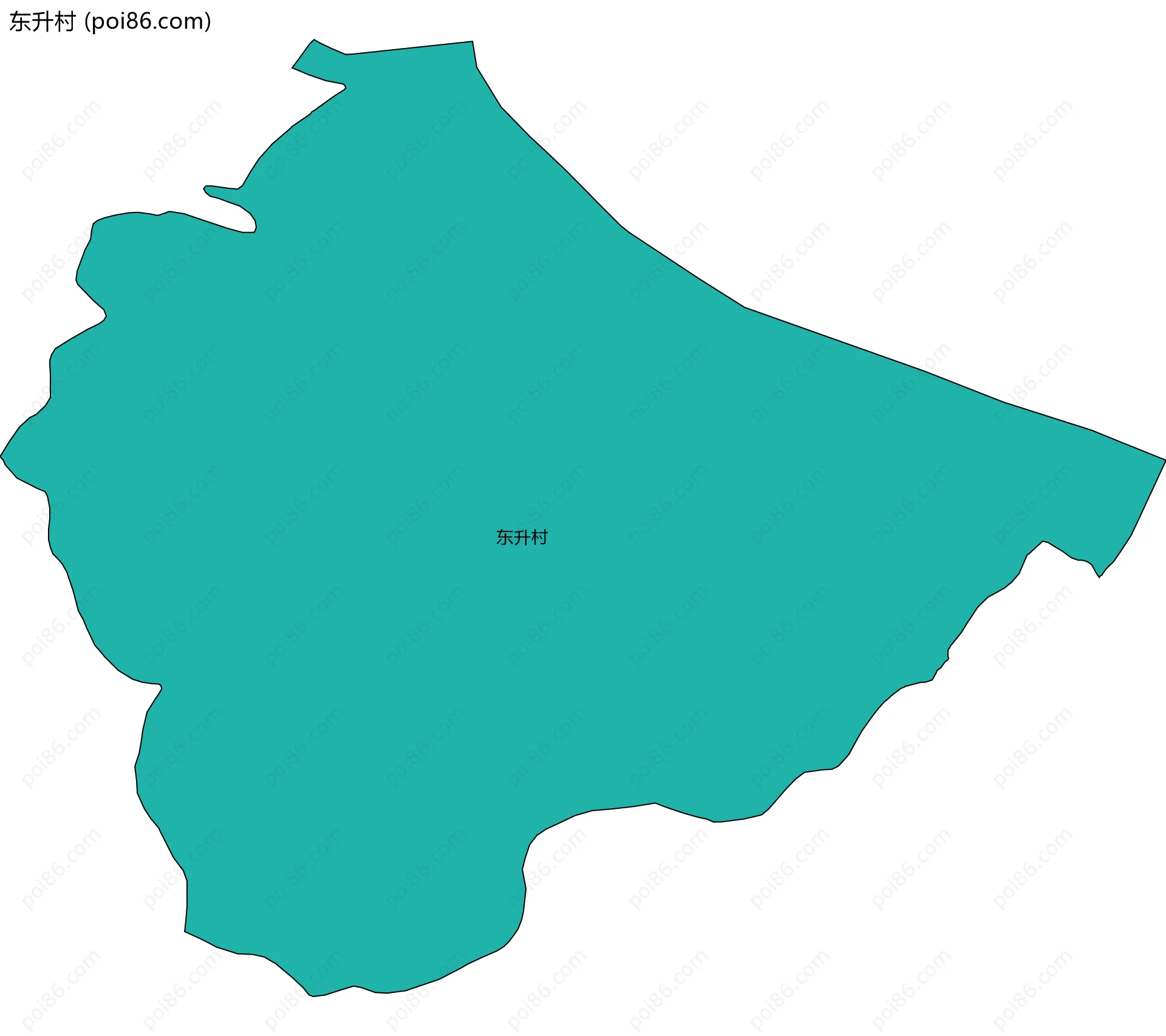 东升村边界地图