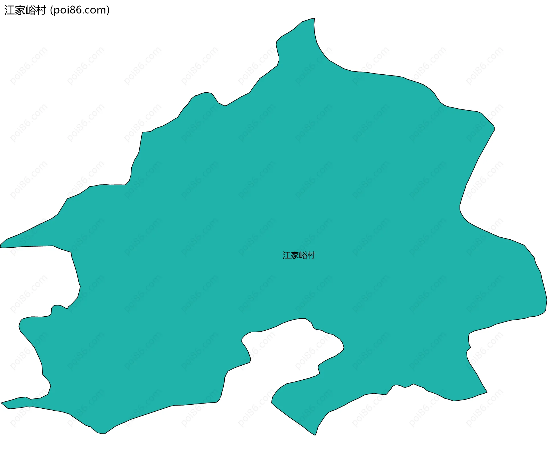 江家峪村边界地图