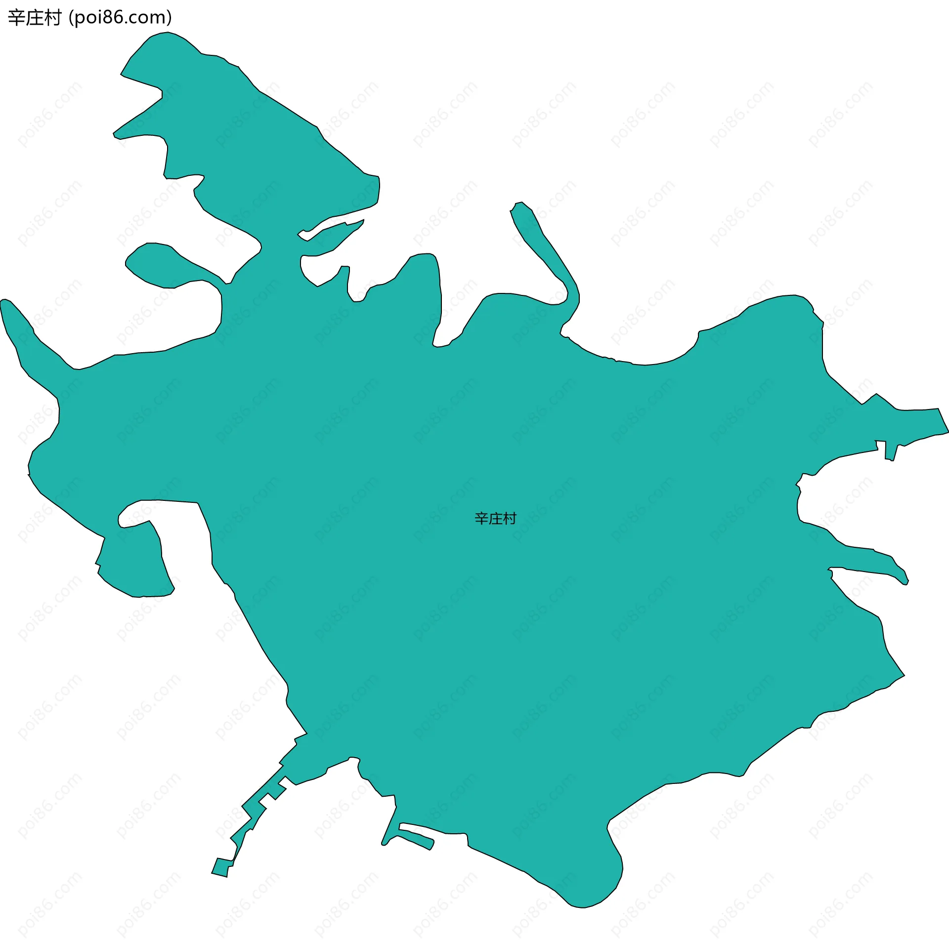 辛庄村边界地图