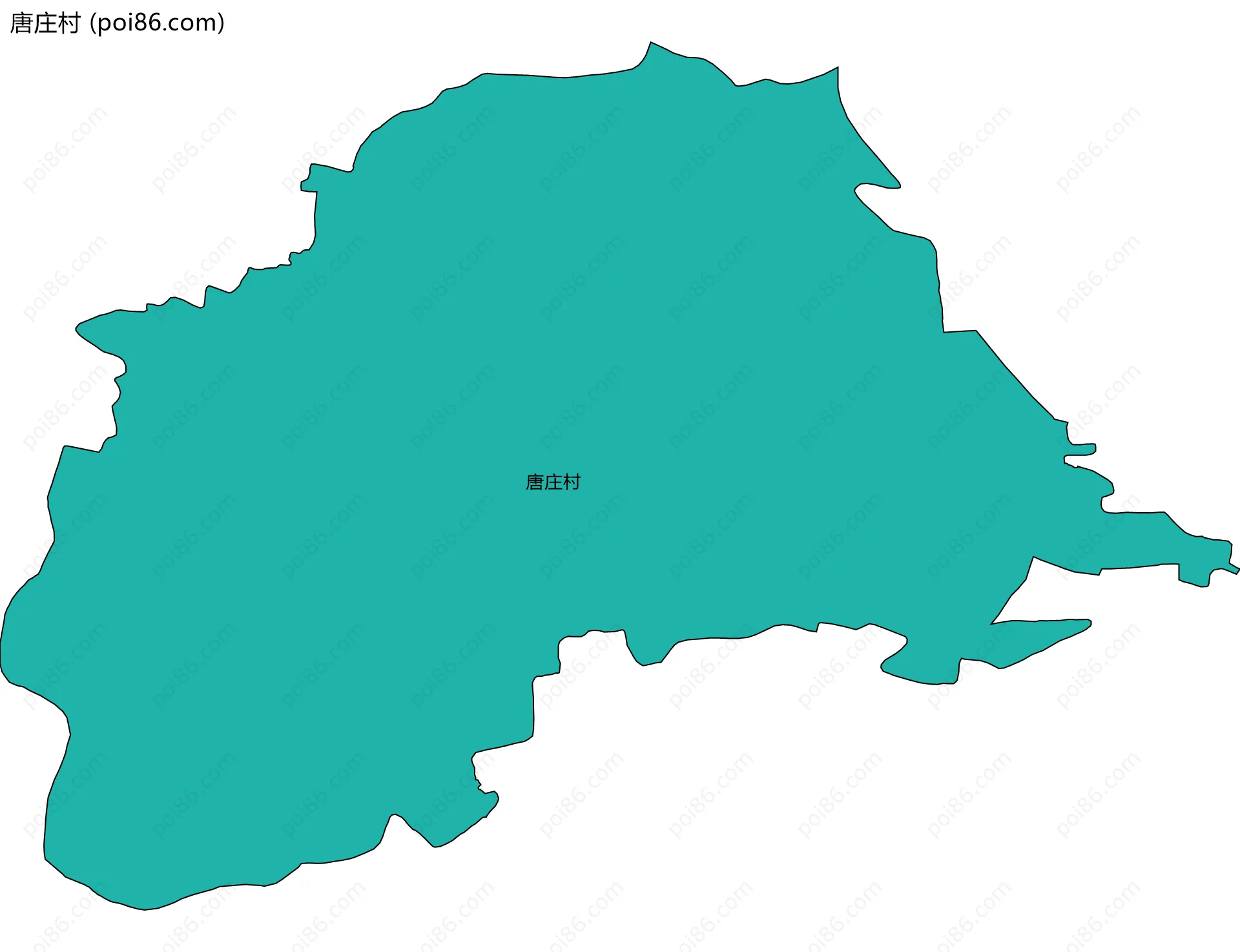 唐庄村边界地图