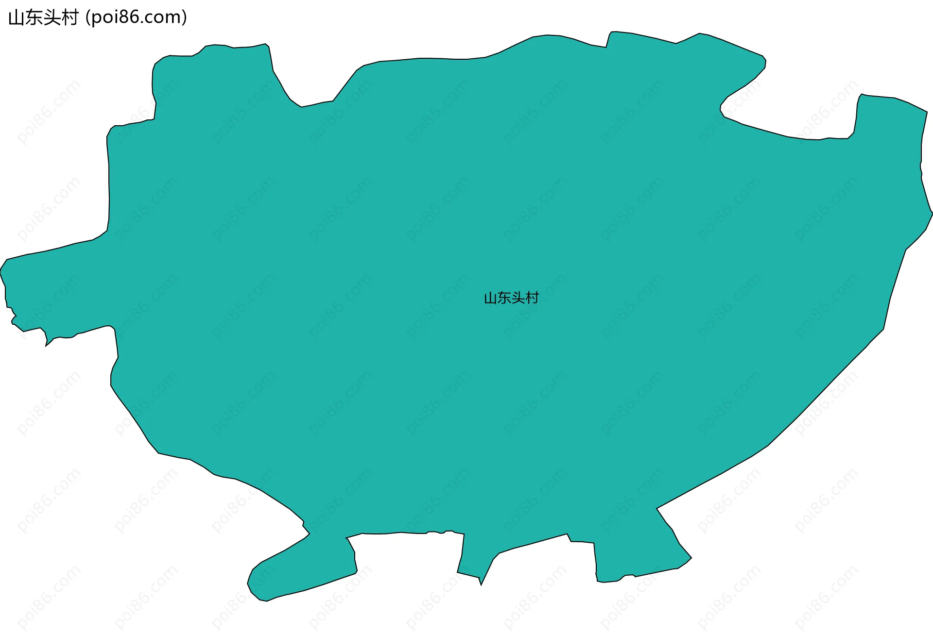 山东头村边界地图