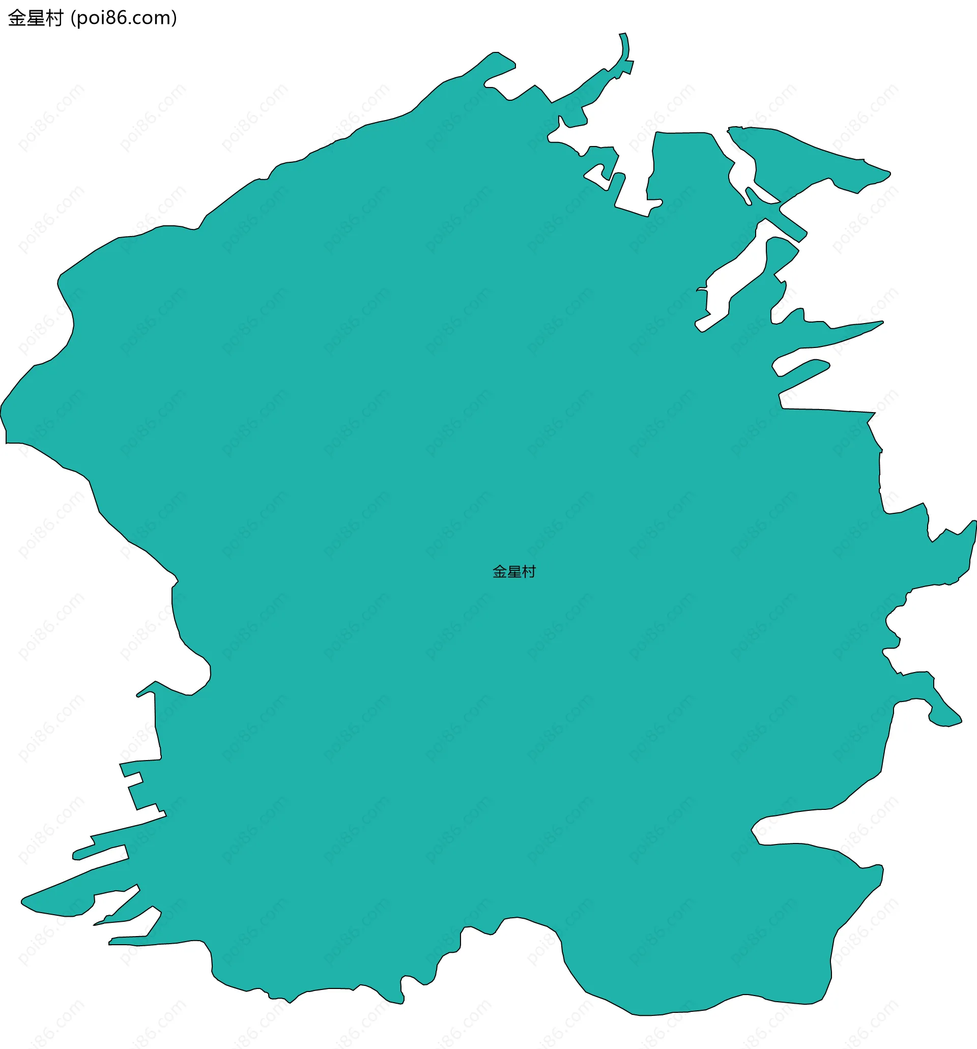 金星村边界地图