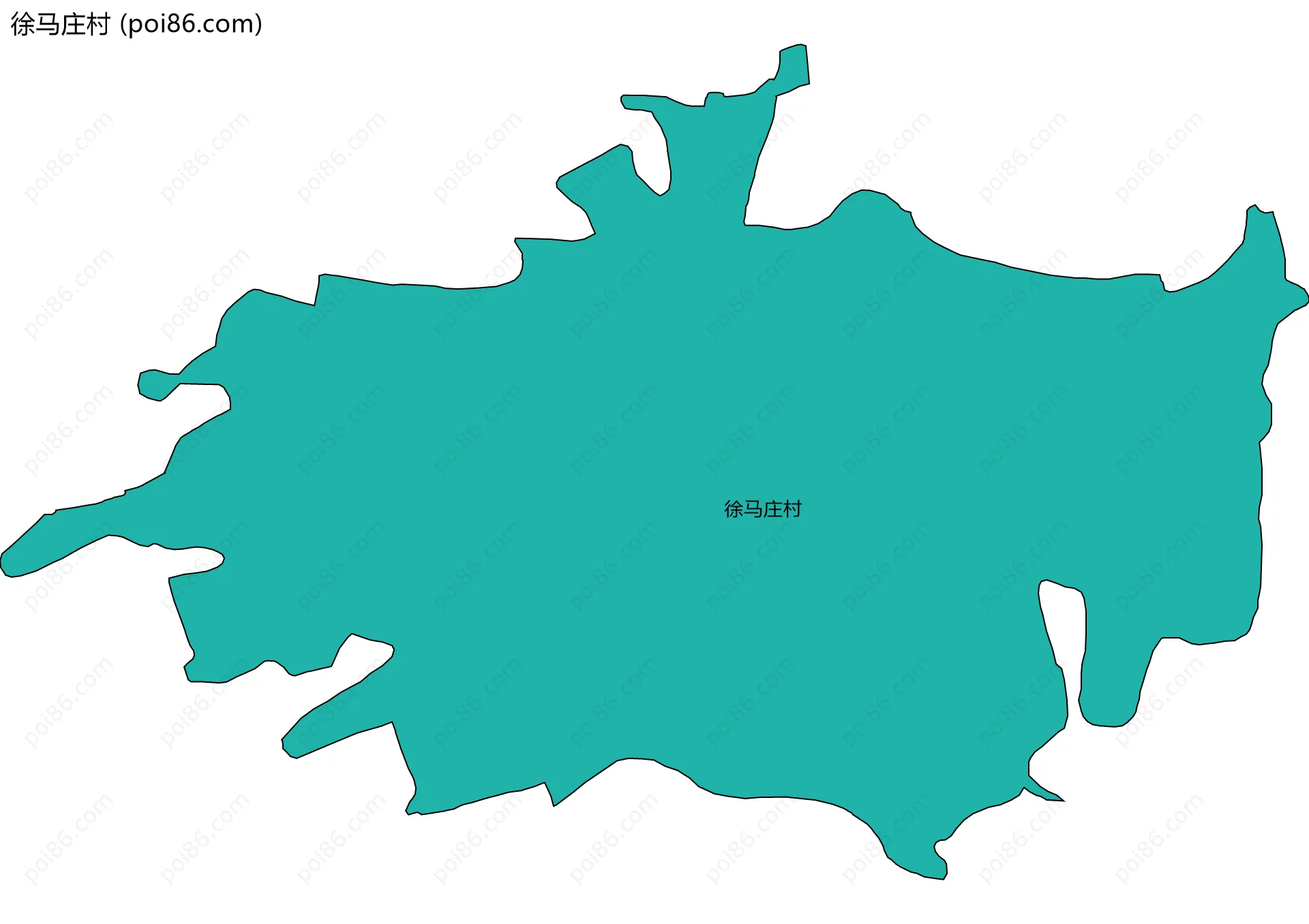 徐马庄村边界地图