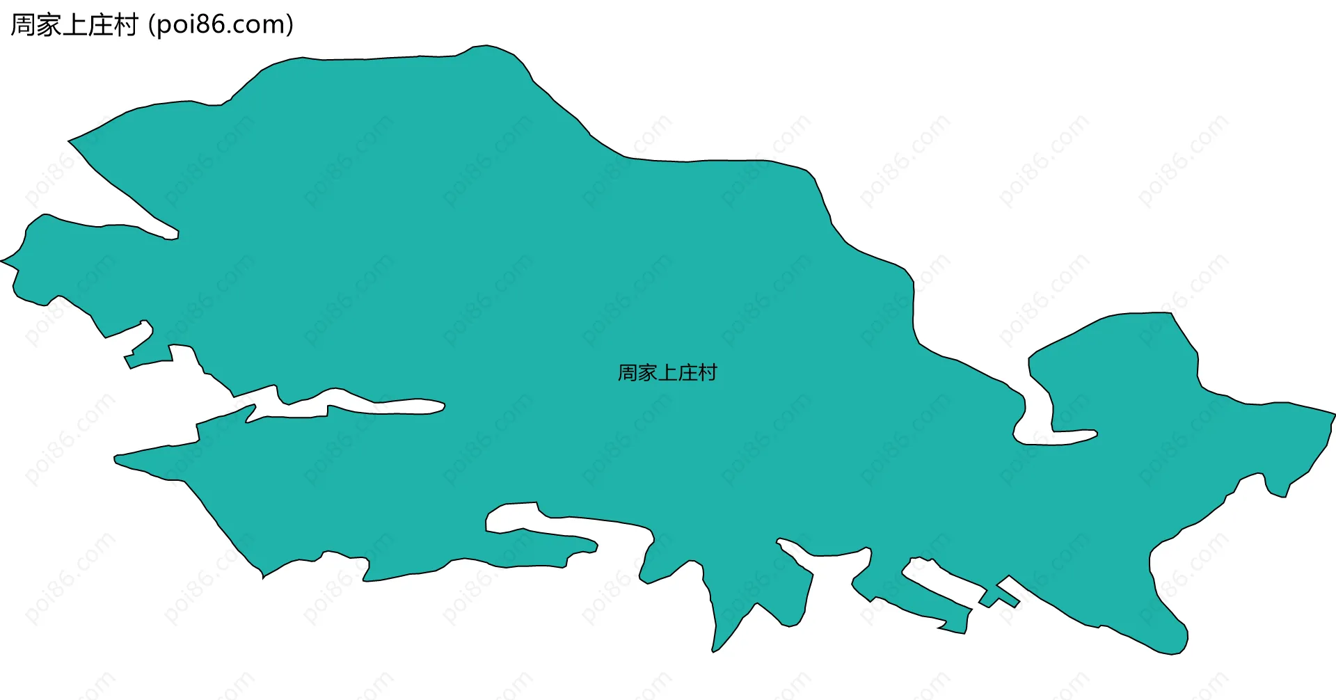 周家上庄村边界地图