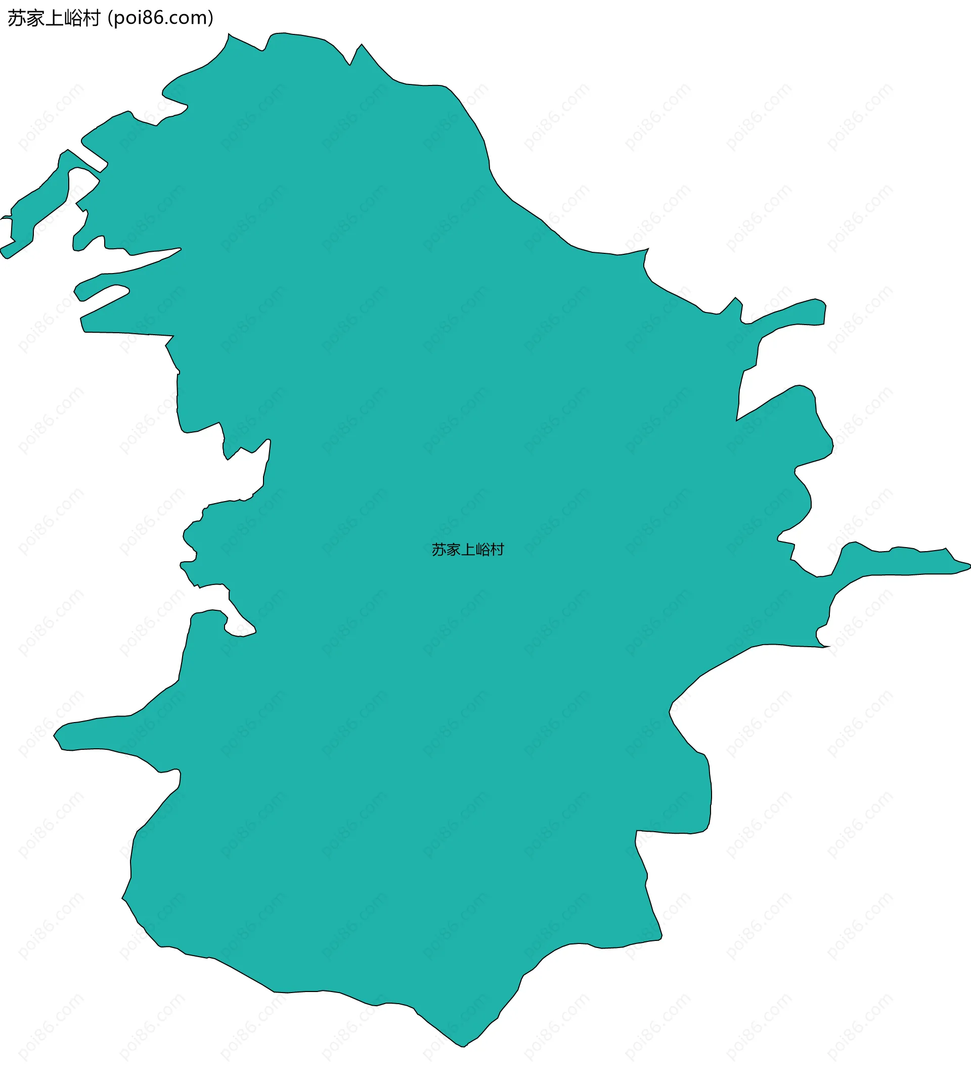 苏家上峪村边界地图