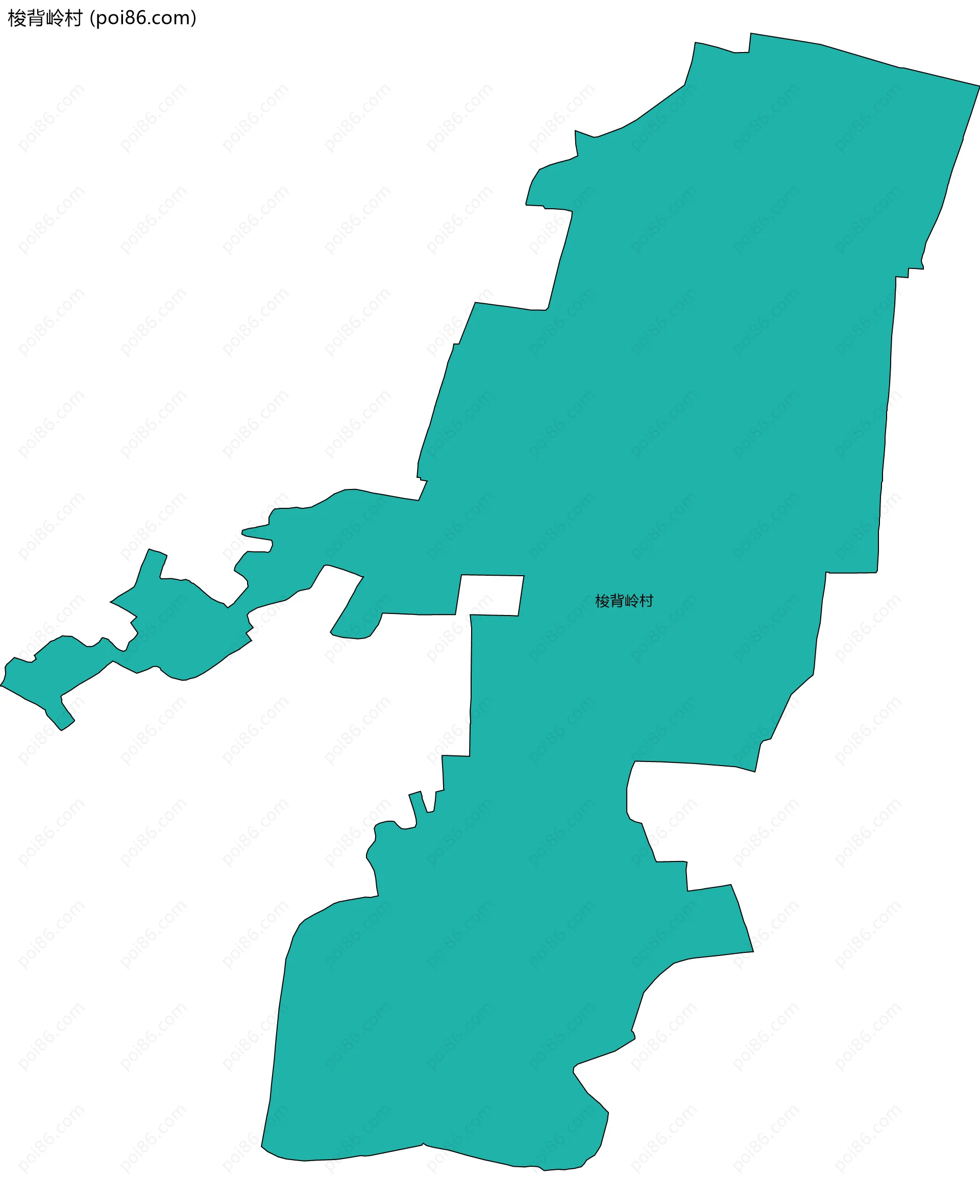 梭背岭村边界地图