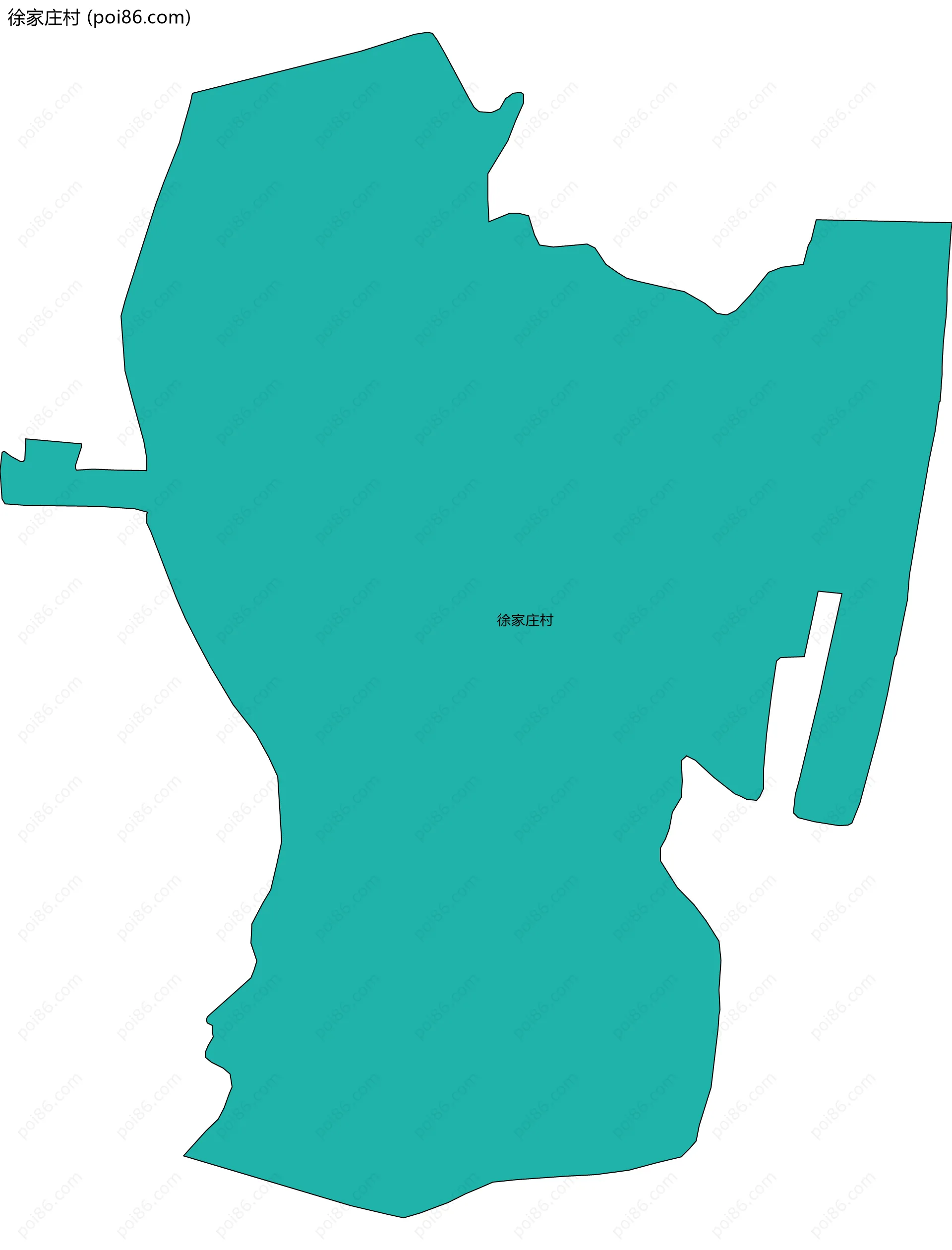 徐家庄村边界地图