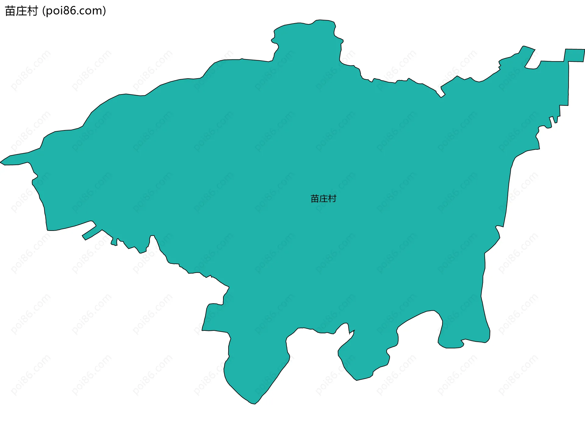 苗庄村边界地图