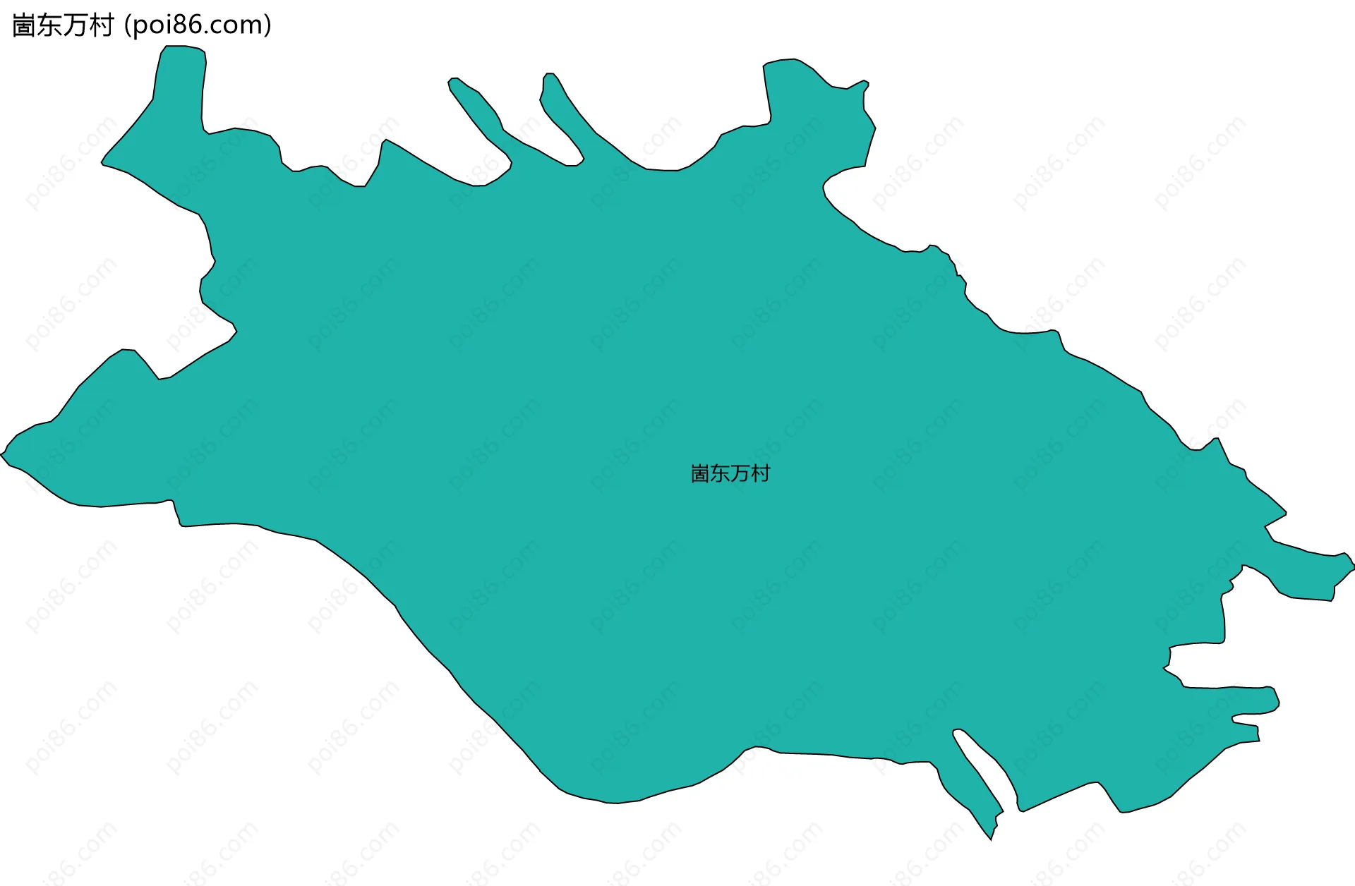 崮东万村边界地图