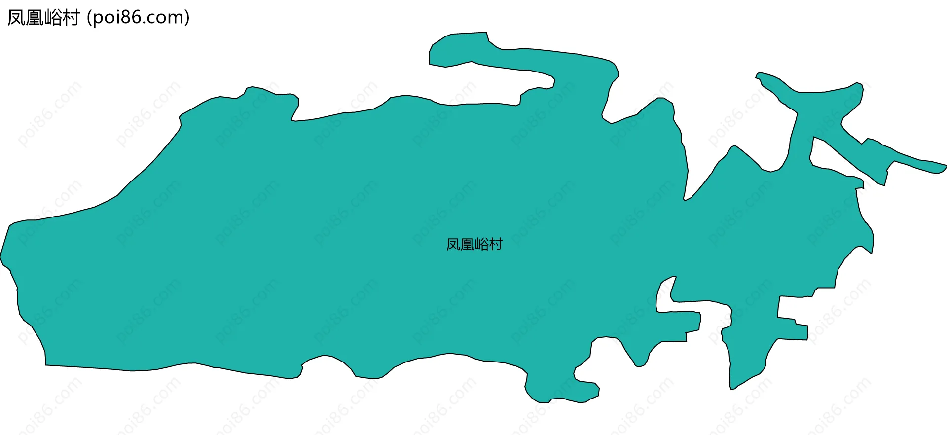 凤凰峪村边界地图